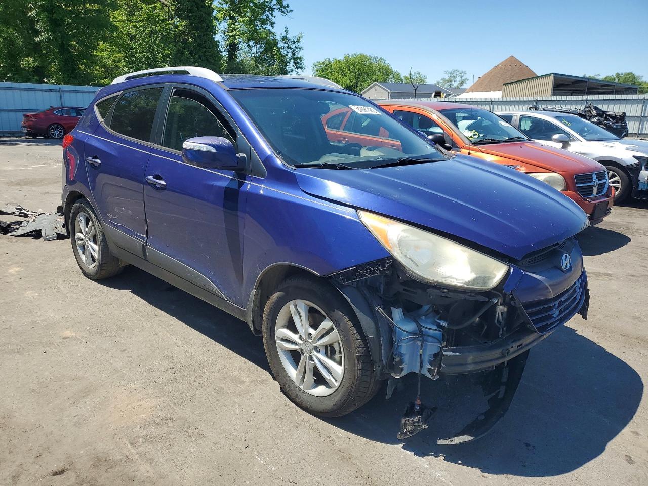 2013 Hyundai Tucson Gls Blue vin: KM8JUCAC7DU693467