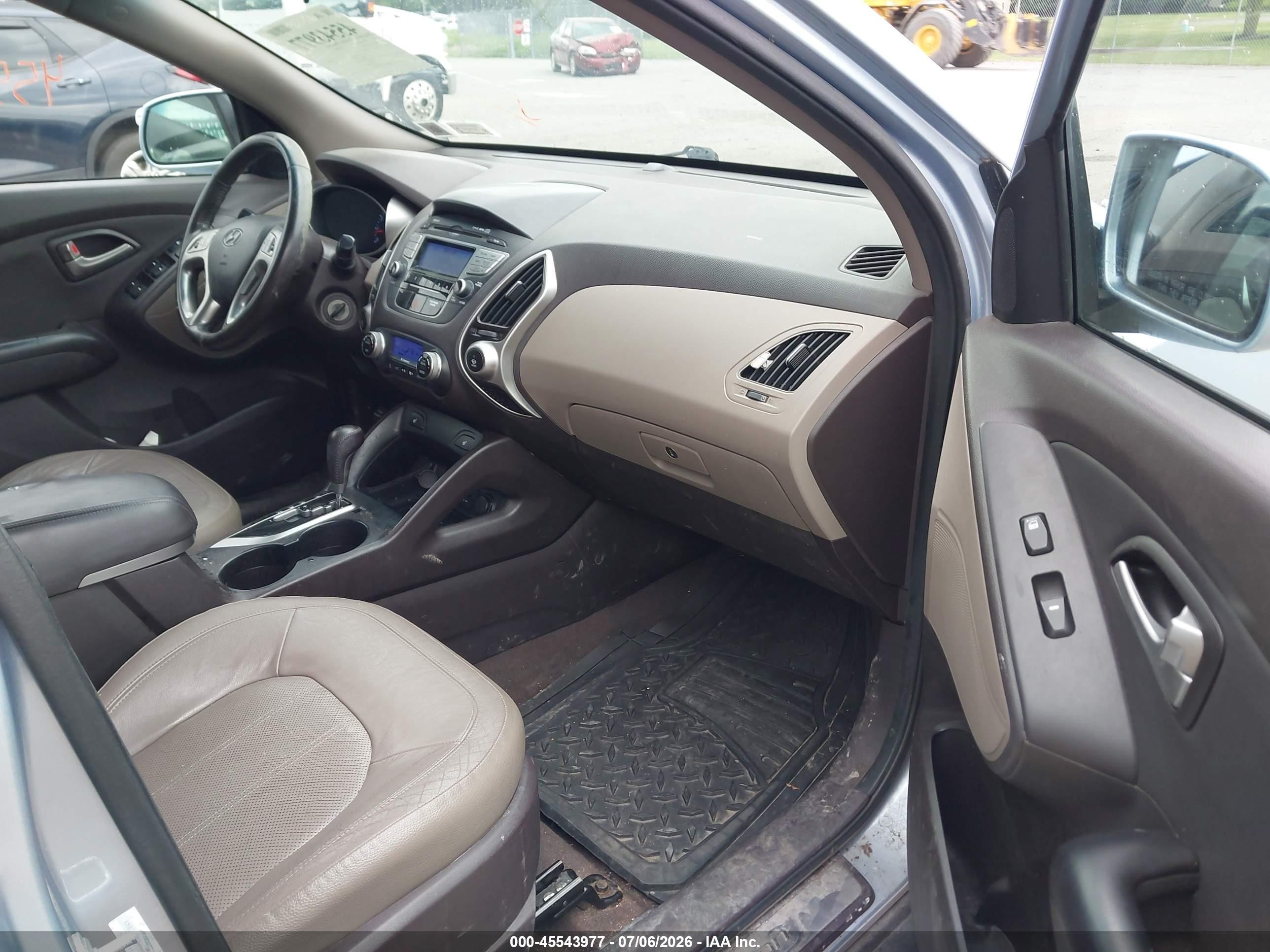 2010 Hyundai Tucson Limited Light Blue vin: KM8JUCAC8AU054008