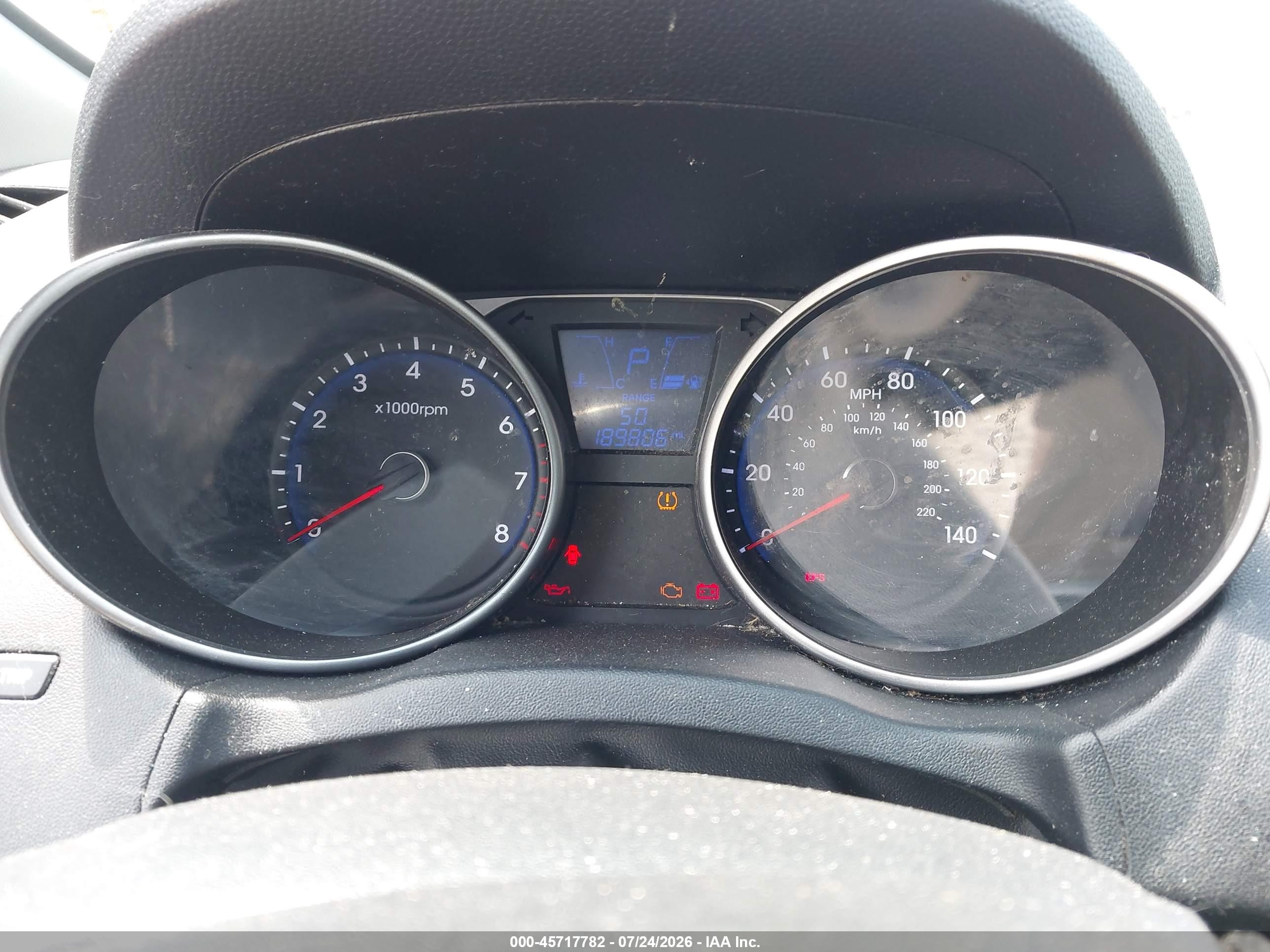 2011 Hyundai Tucson Gls Серый vin: KM8JUCAC8BU186297
