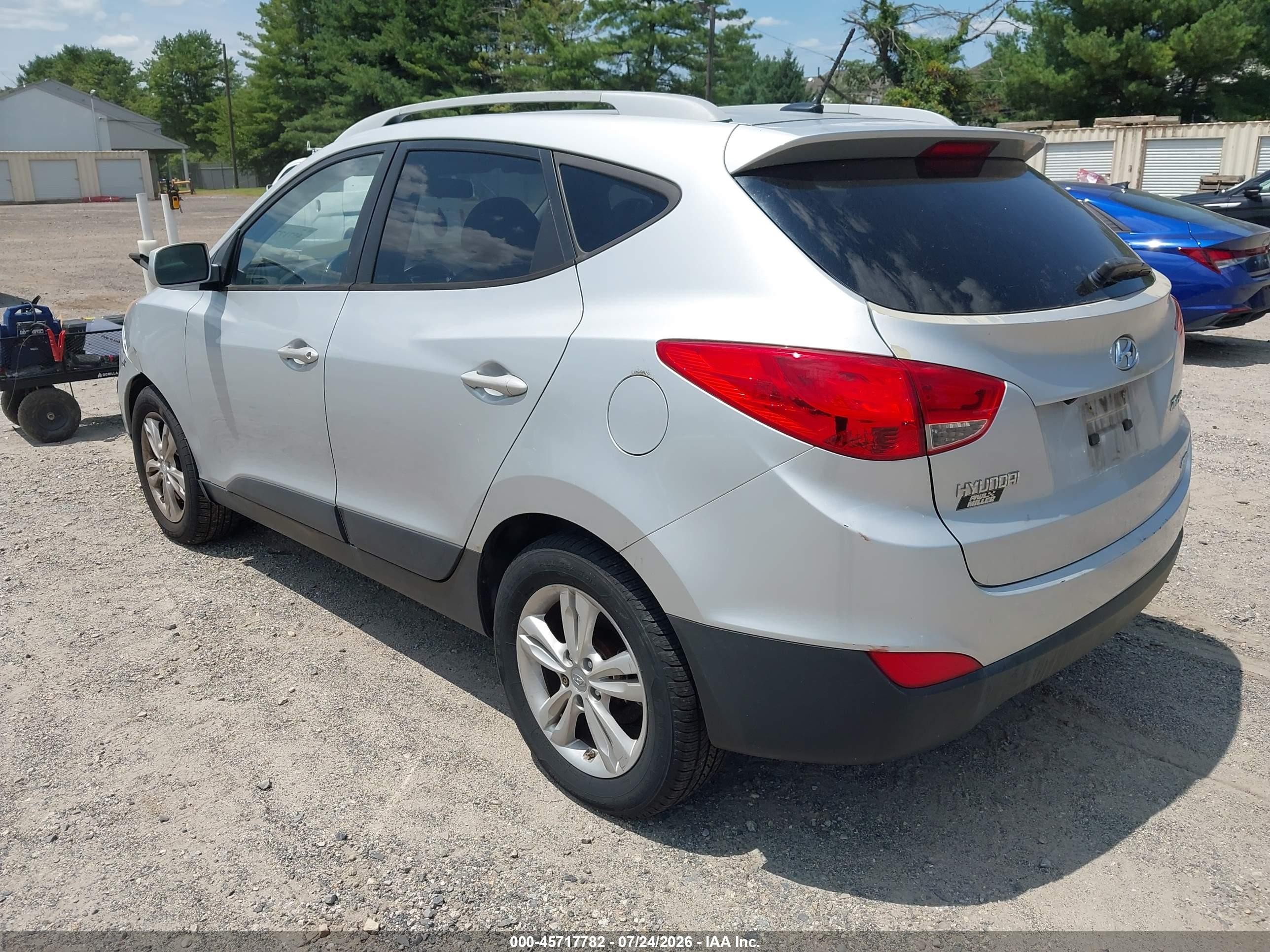 2011 Hyundai Tucson Gls Серый vin: KM8JUCAC8BU186297