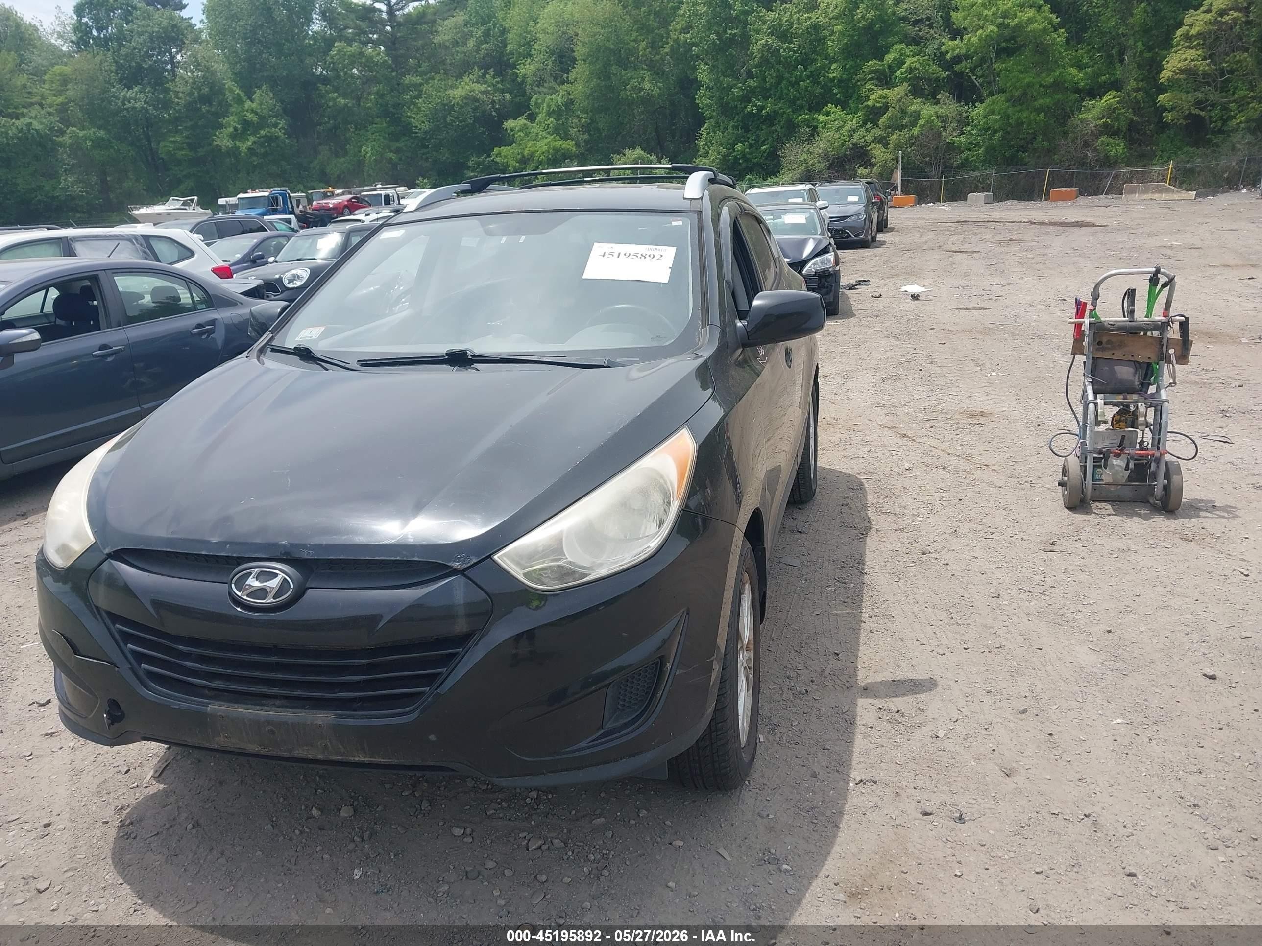 2011 Hyundai Tucson Gls Черный vin: KM8JUCAC8BU201607