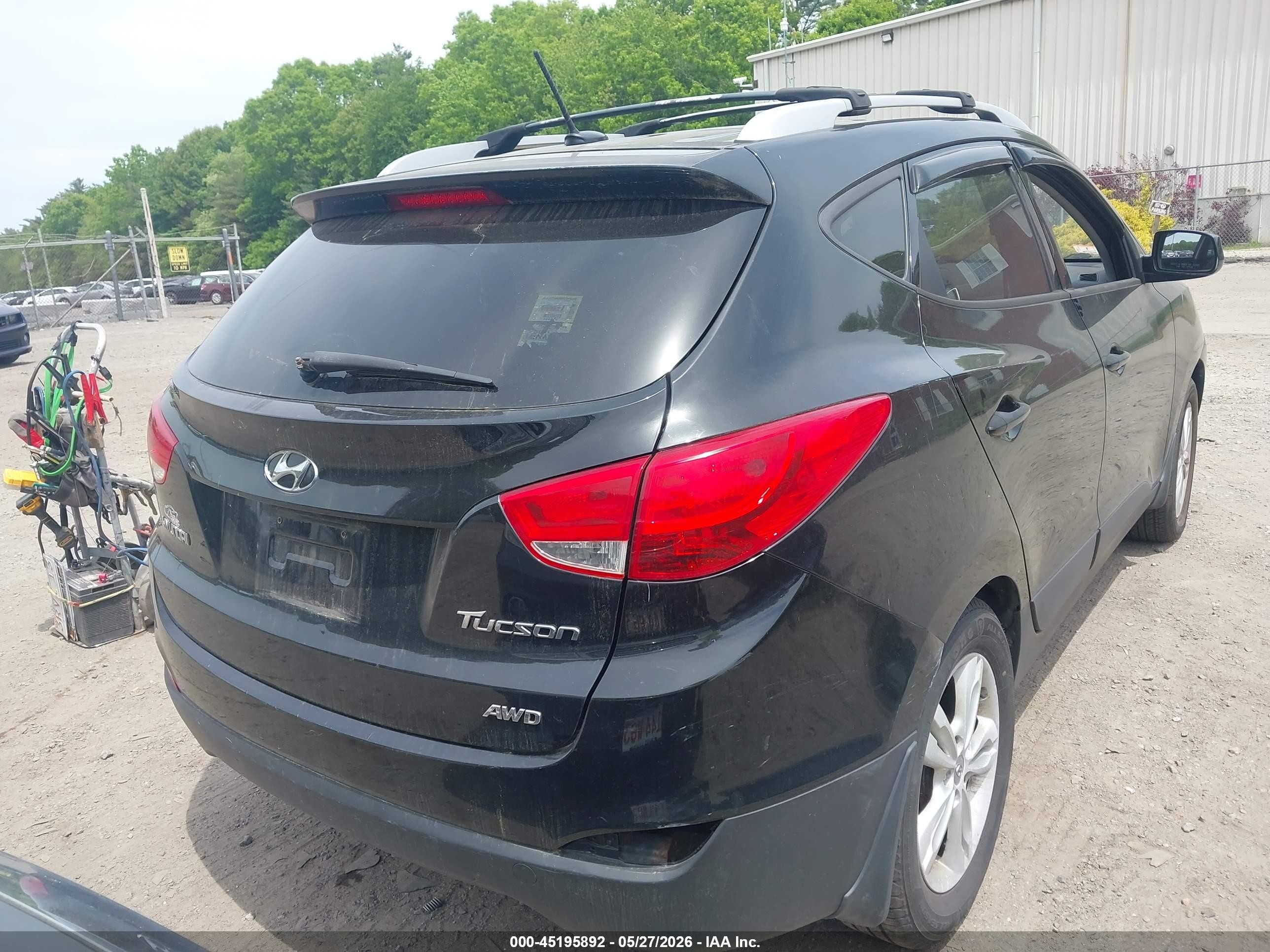 2011 Hyundai Tucson Gls Черный vin: KM8JUCAC8BU201607