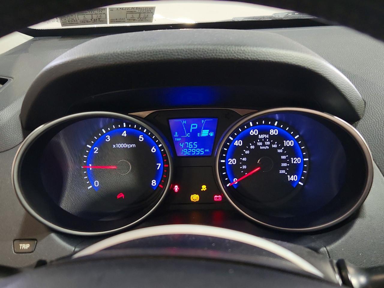 2011 Hyundai Tucson Gls Blue vin: KM8JUCAC8BU205401
