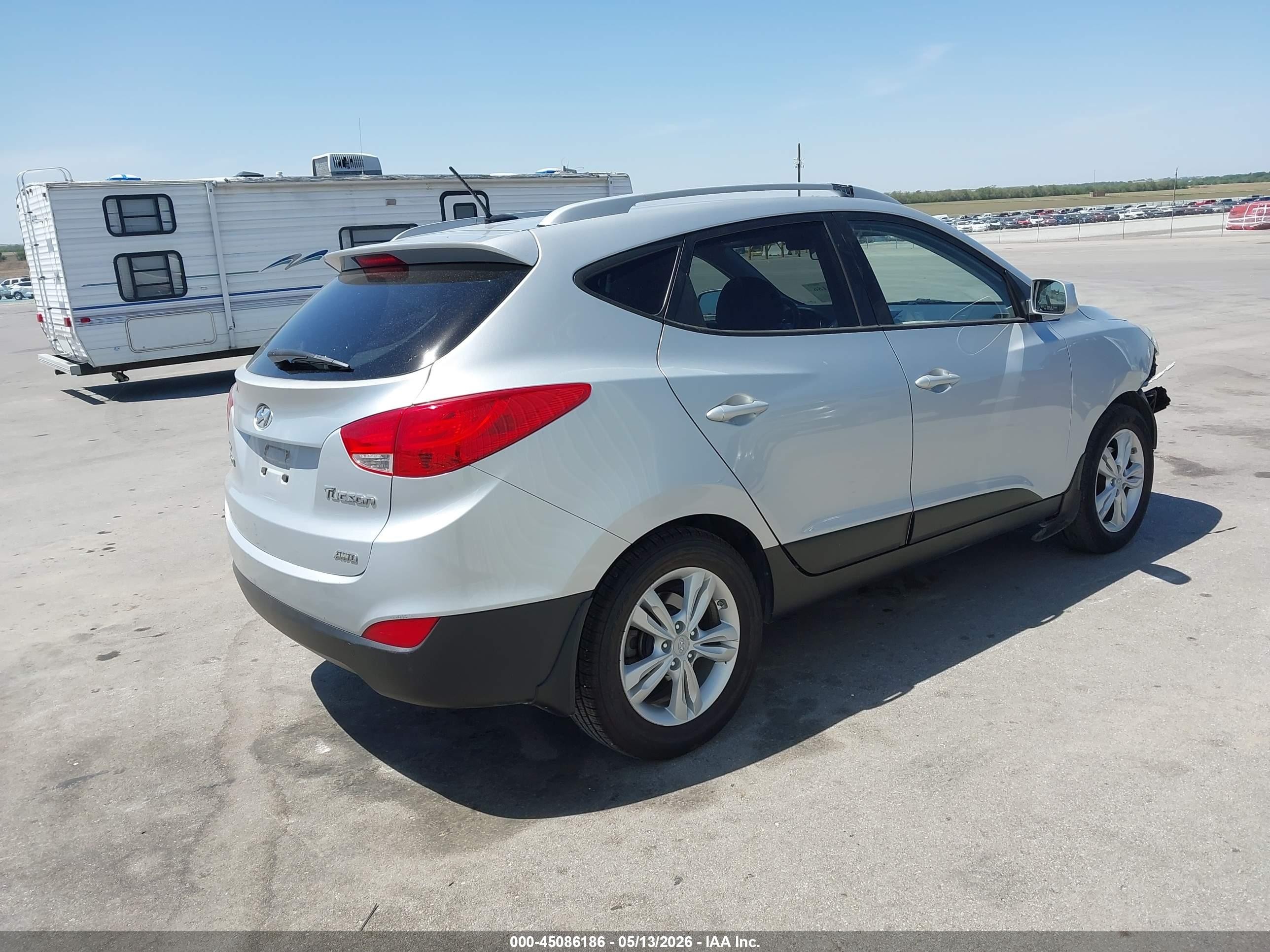 2011 Hyundai Tucson Gls Silver vin: KM8JUCAC8BU214650