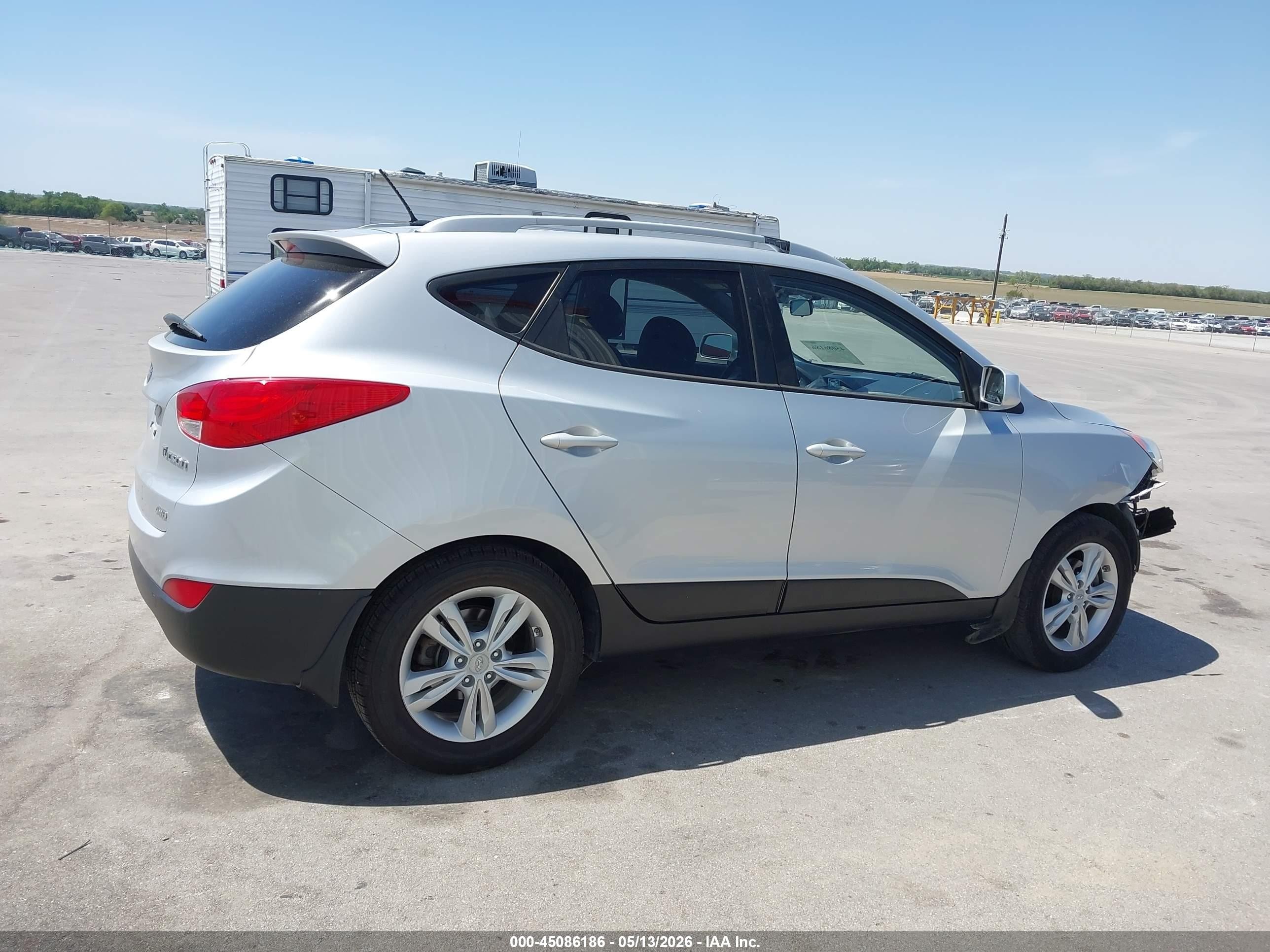 2011 Hyundai Tucson Gls Silver vin: KM8JUCAC8BU214650
