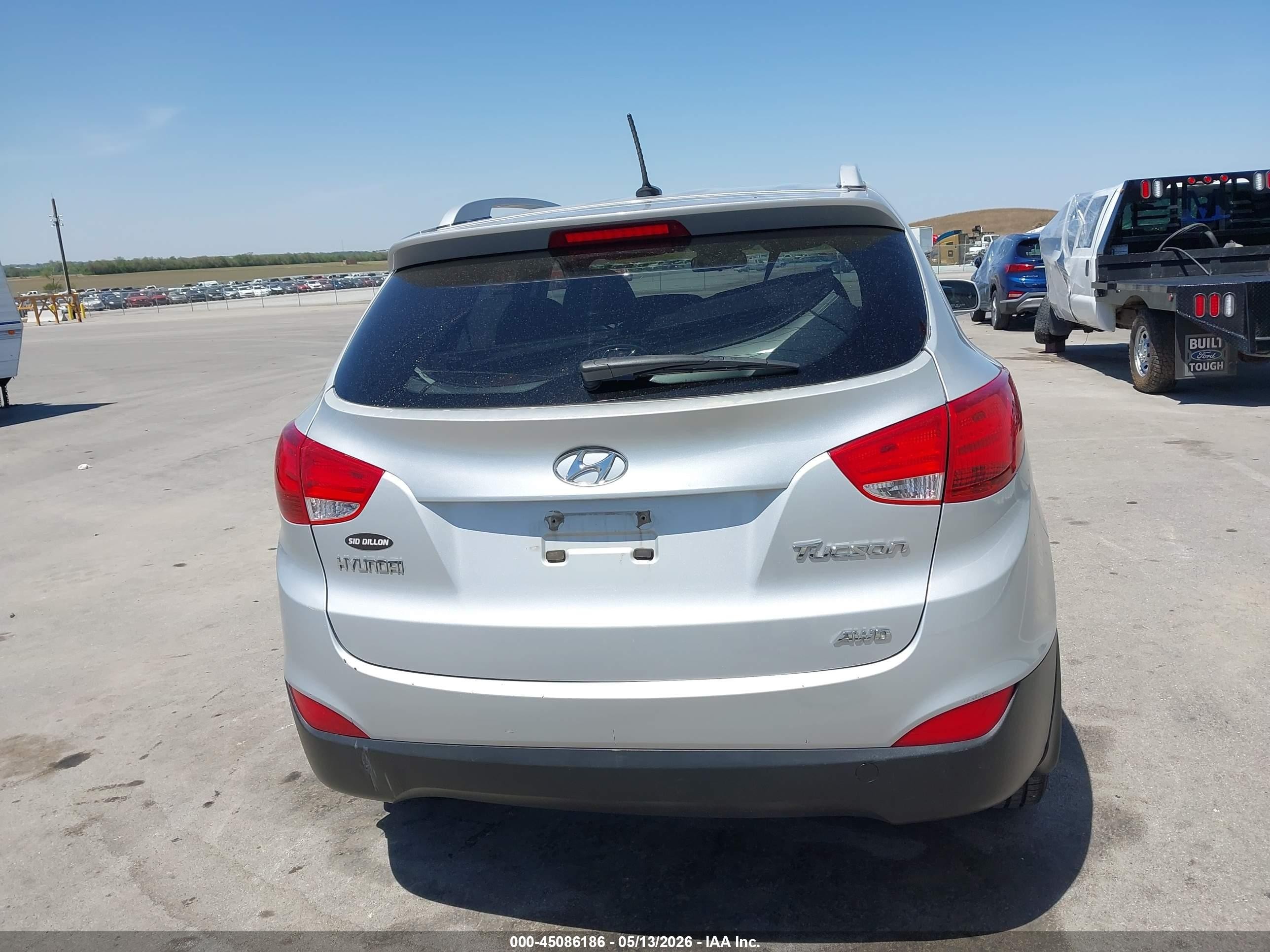 2011 Hyundai Tucson Gls Silver vin: KM8JUCAC8BU214650