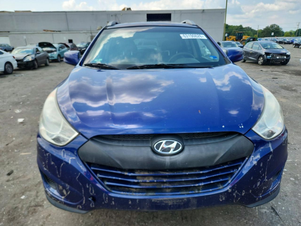 2011 Hyundai Tucson Gls Blue vin: KM8JUCAC8BU249298