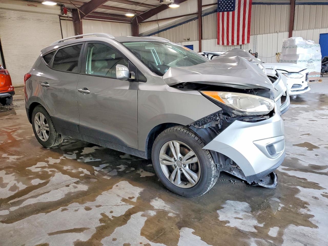 2012 Hyundai Tucson Gls Silver vin: KM8JUCAC8CU394536