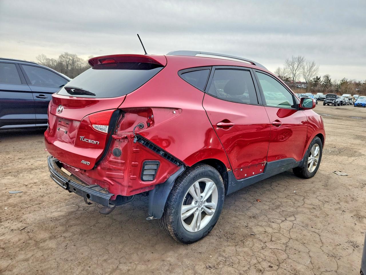 2012 Hyundai Tucson Gls Red vin: KM8JUCAC8CU418690