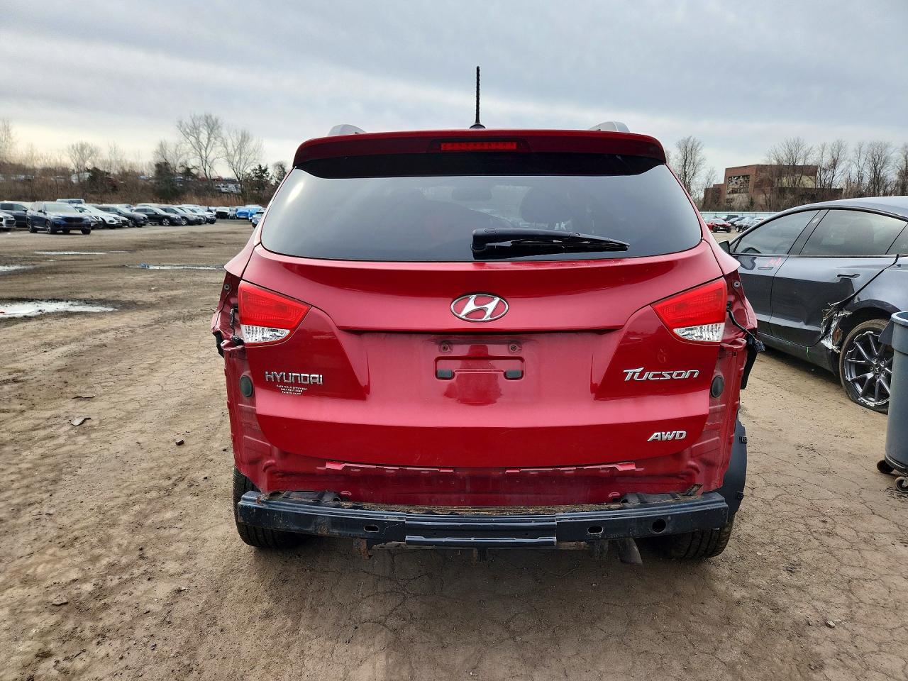 2012 Hyundai Tucson Gls Red vin: KM8JUCAC8CU418690
