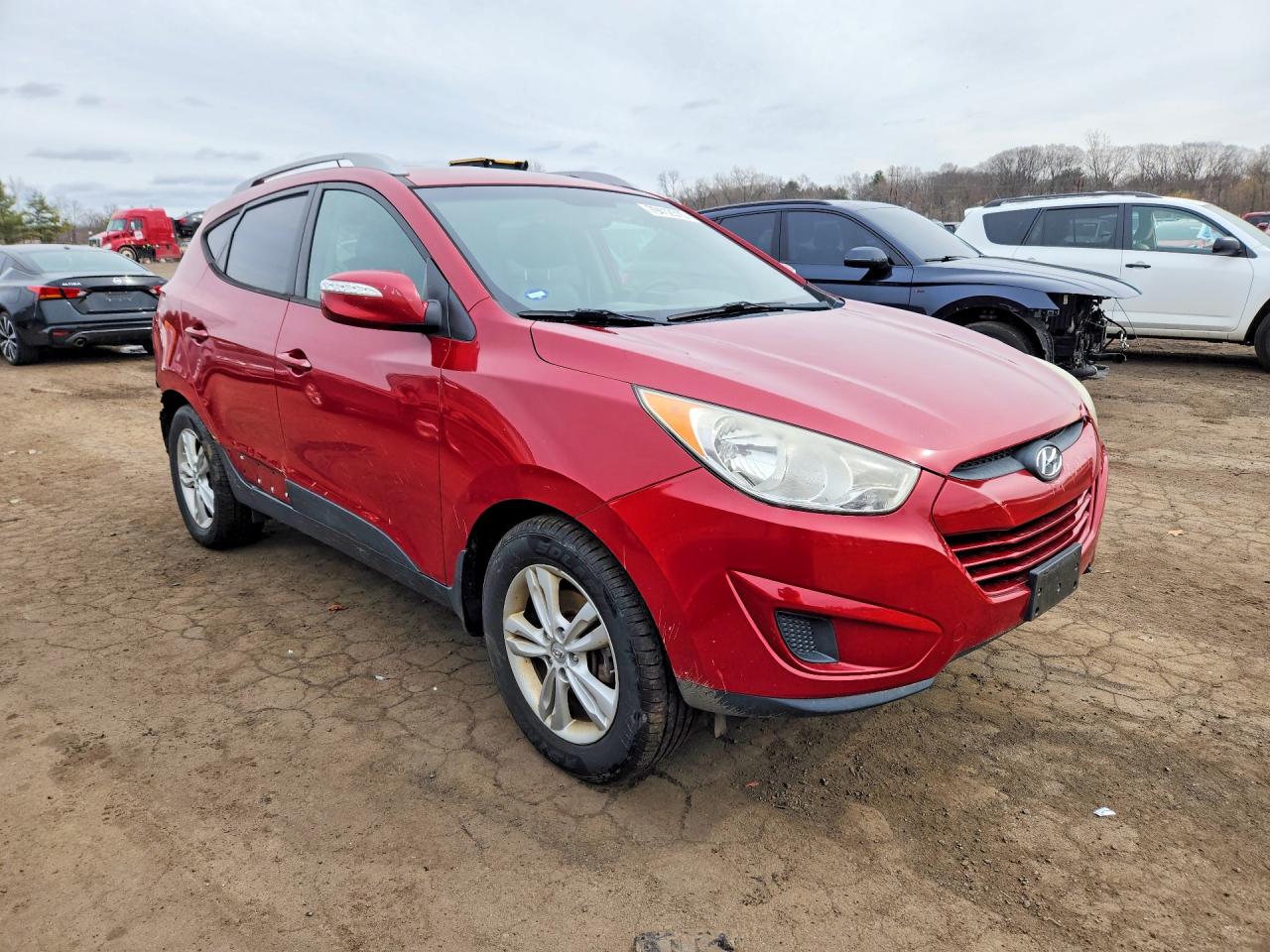 2012 Hyundai Tucson Gls Red vin: KM8JUCAC8CU418690