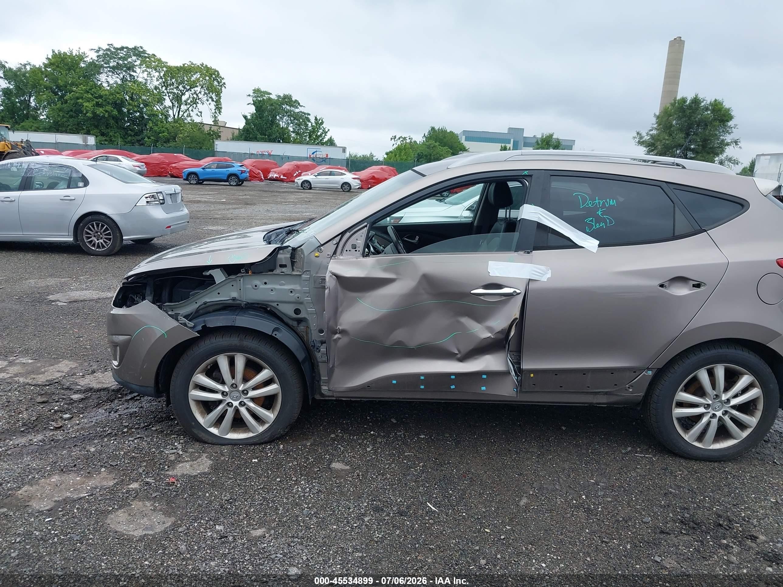 2012 Hyundai Tucson Limited Gray vin: KM8JUCAC8CU424893