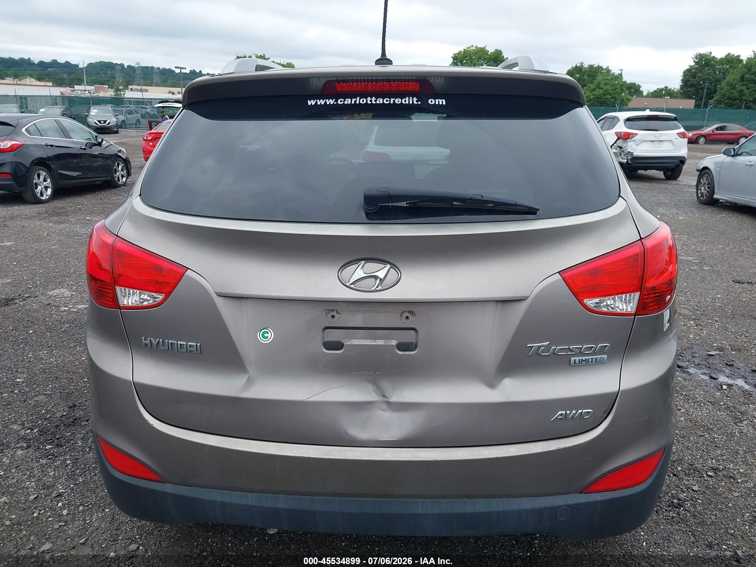 2012 Hyundai Tucson Limited Gray vin: KM8JUCAC8CU424893