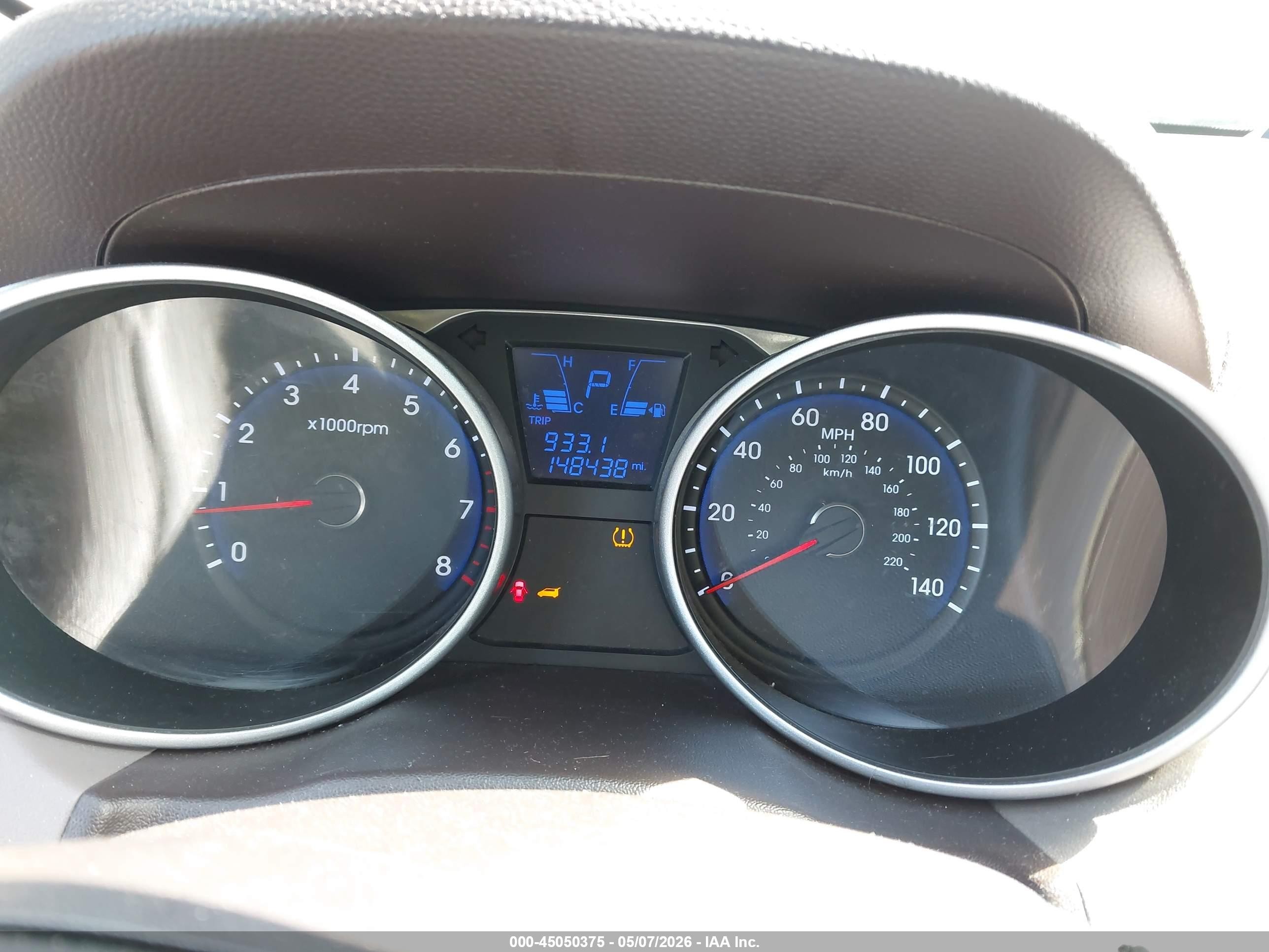 2012 Hyundai Tucson Gls Red vin: KM8JUCAC8CU452175