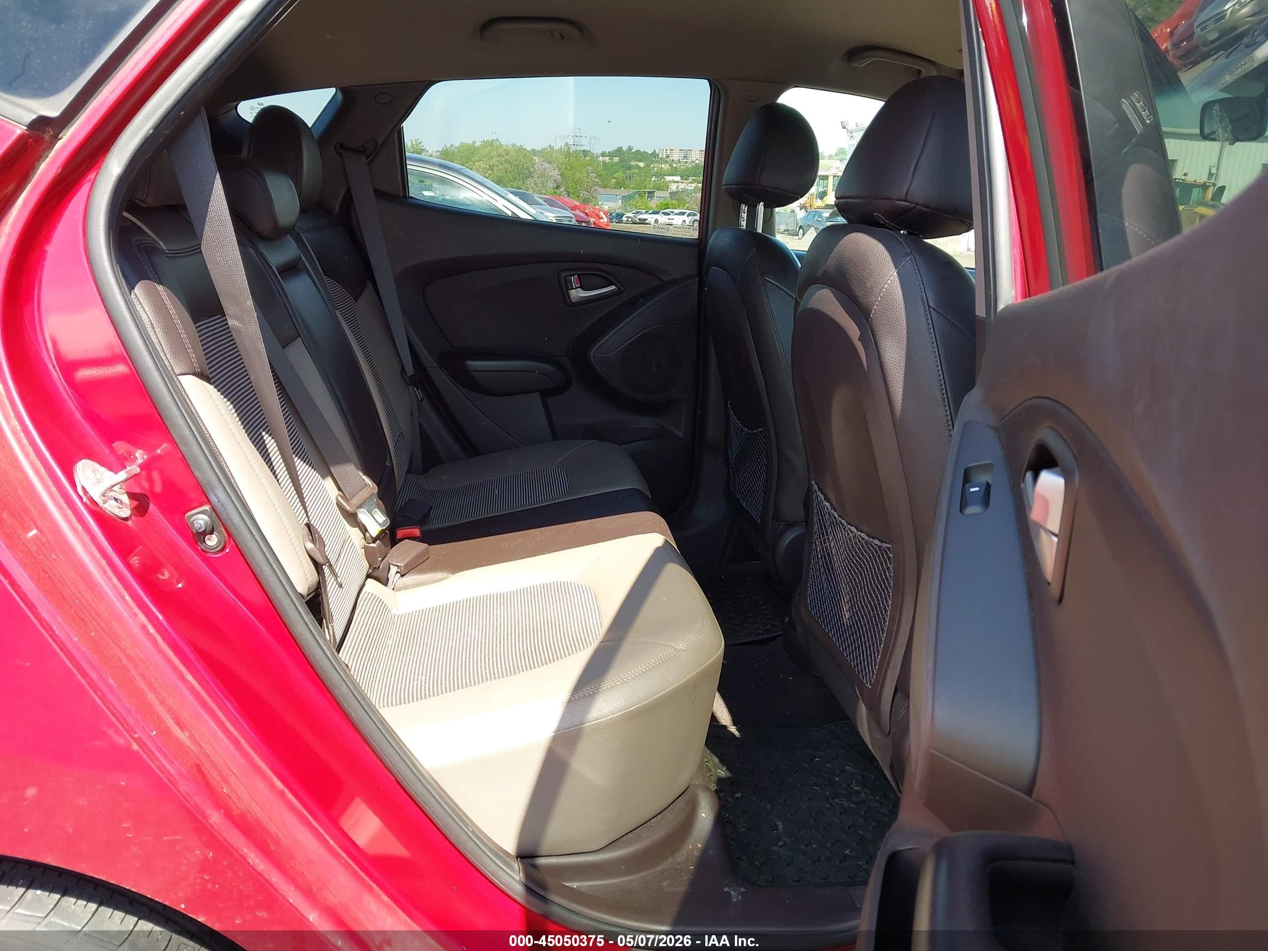 2012 Hyundai Tucson Gls Red vin: KM8JUCAC8CU452175