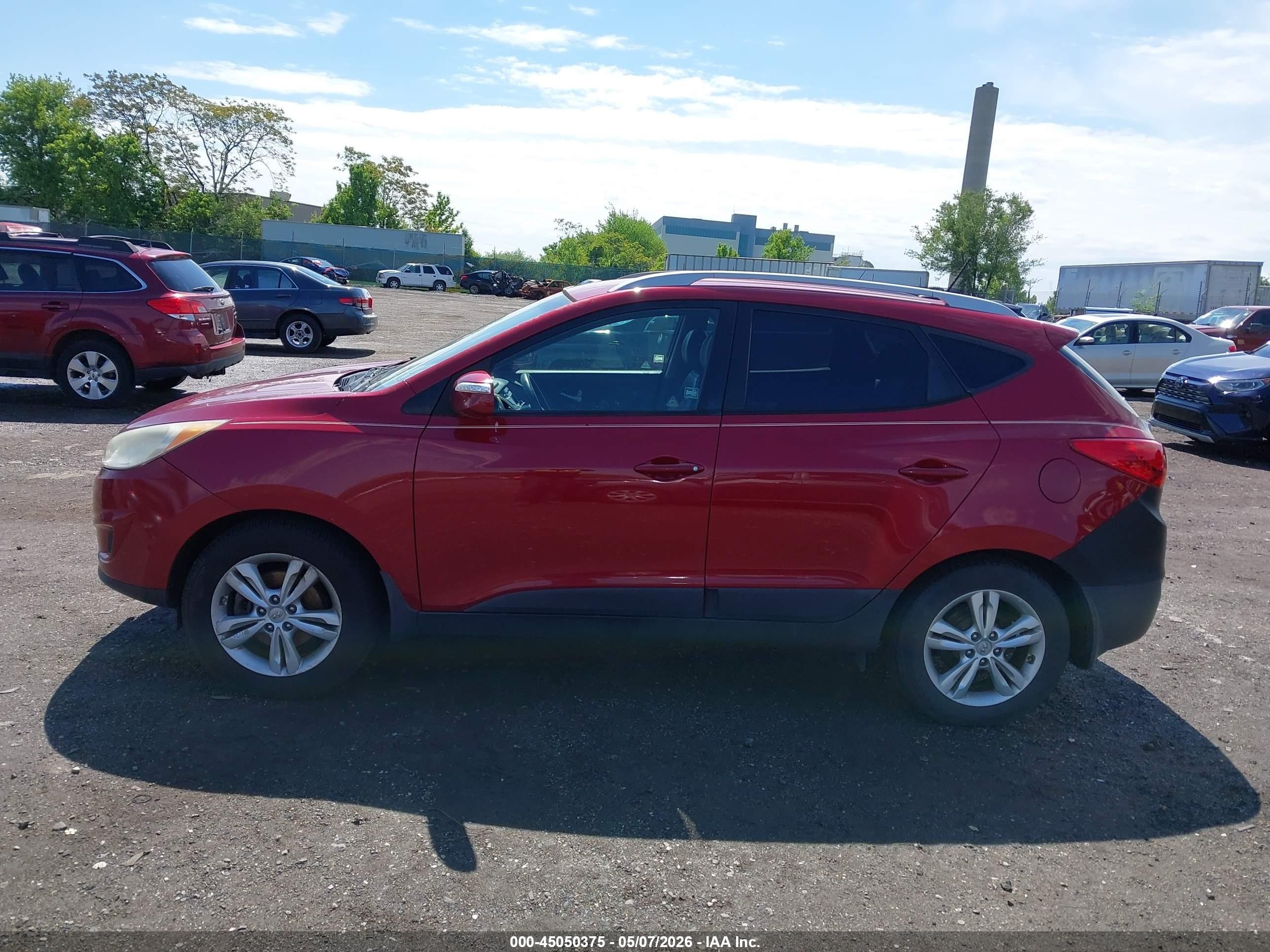 2012 Hyundai Tucson Gls Red vin: KM8JUCAC8CU452175