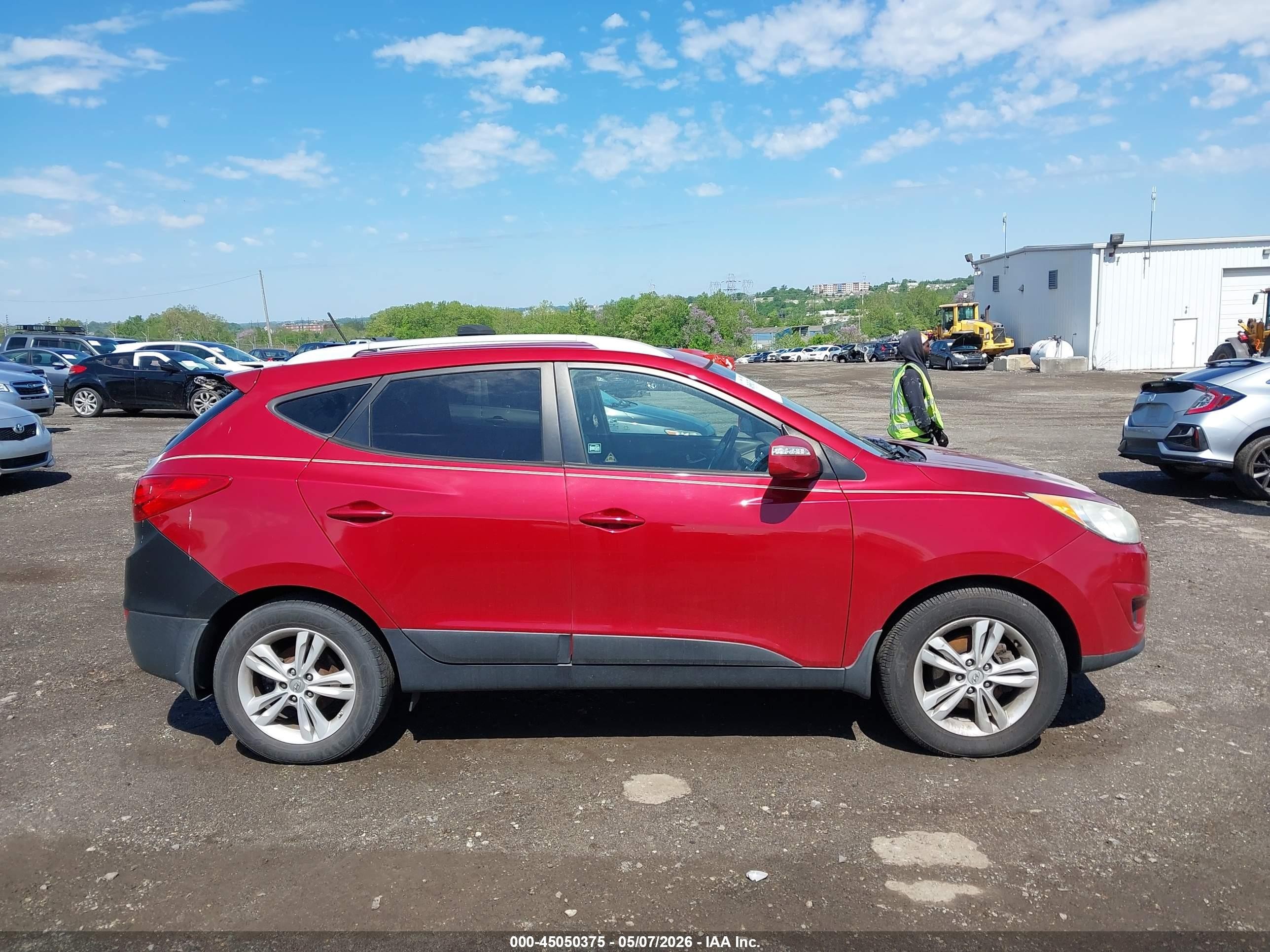 2012 Hyundai Tucson Gls Red vin: KM8JUCAC8CU452175