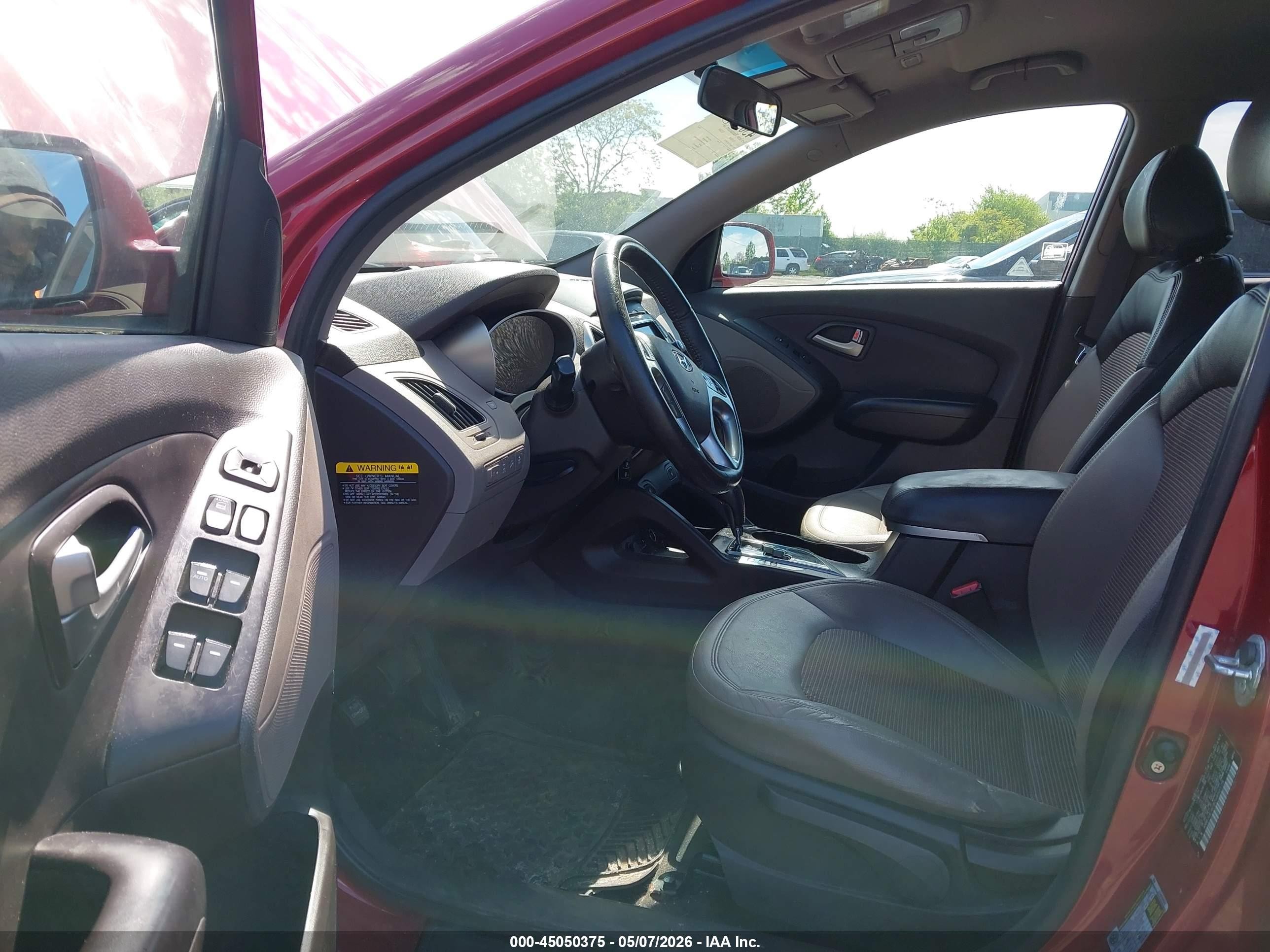 2012 Hyundai Tucson Gls Red vin: KM8JUCAC8CU452175