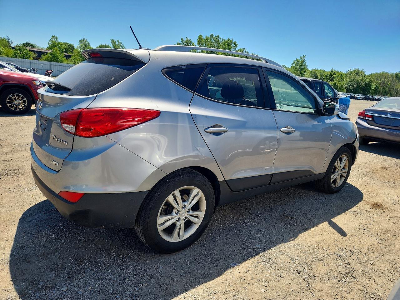 2012 Hyundai Tucson Gls Silver vin: KM8JUCAC8CU466741