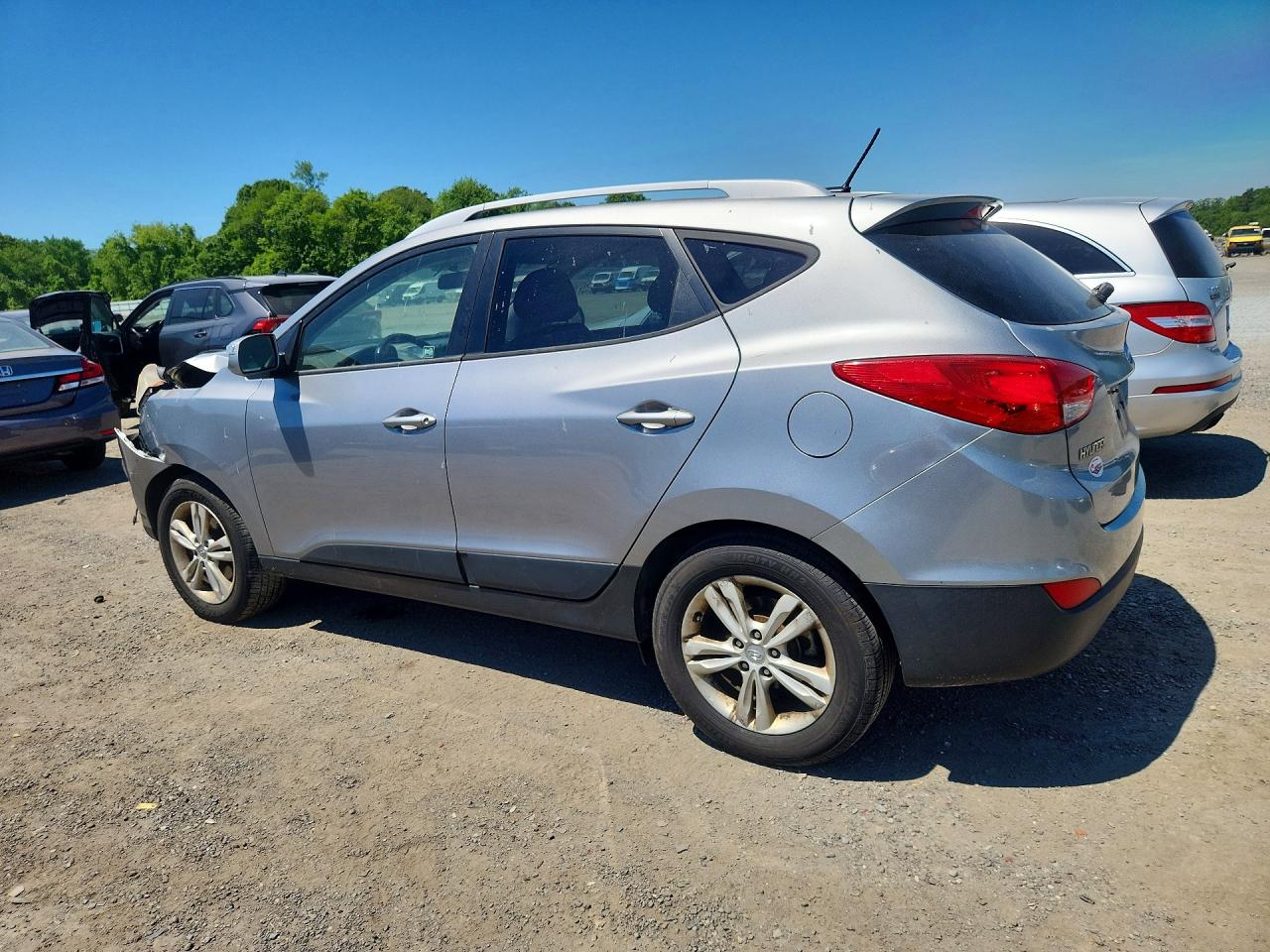 2012 Hyundai Tucson Gls Silver vin: KM8JUCAC8CU466741