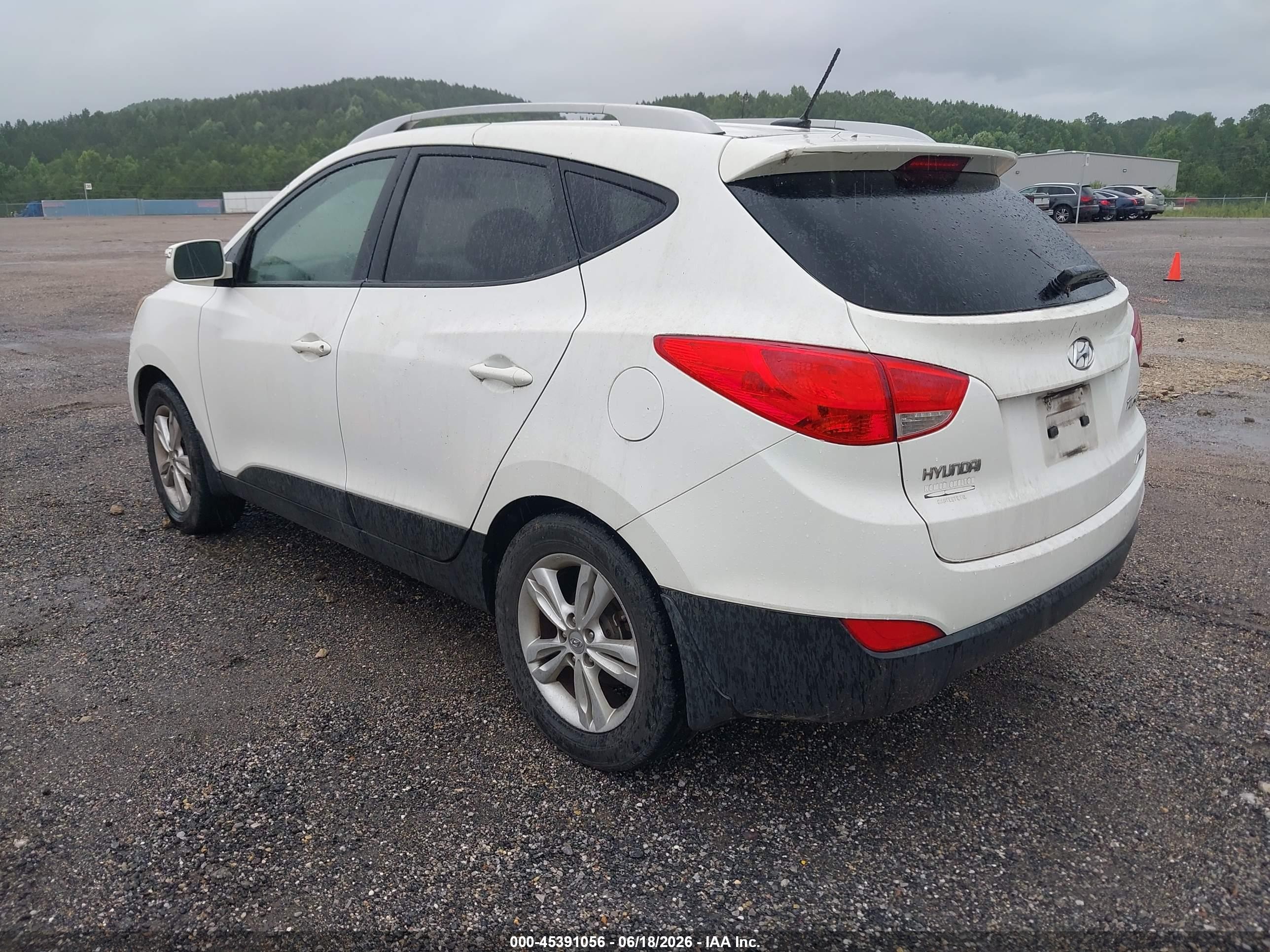2012 Hyundai Tucson Gls White vin: KM8JUCAC8CU472667