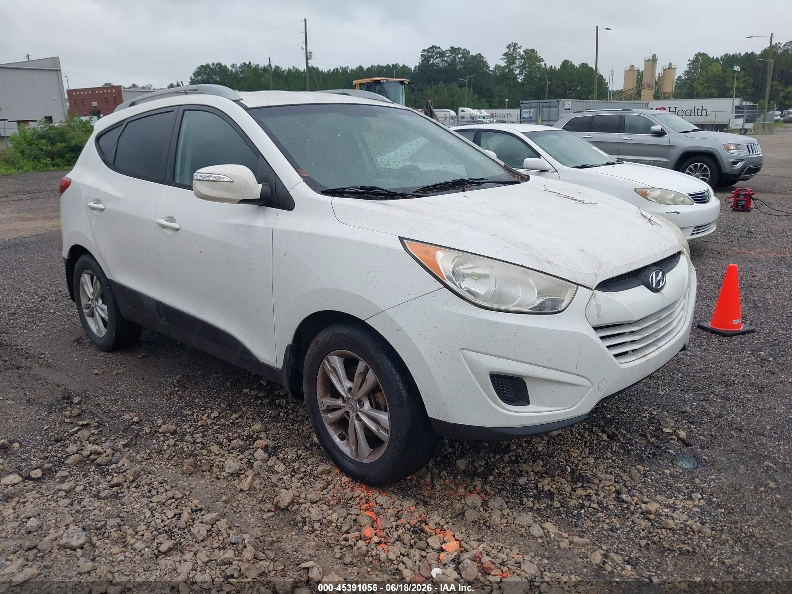 2012 Hyundai Tucson Gls White vin: KM8JUCAC8CU472667