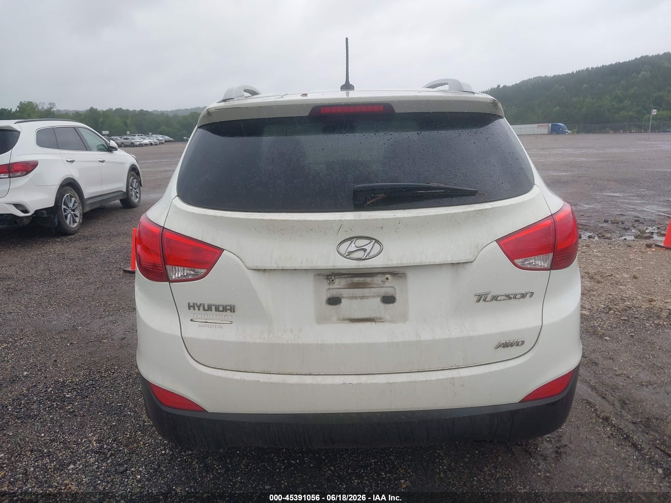 2012 Hyundai Tucson Gls White vin: KM8JUCAC8CU472667