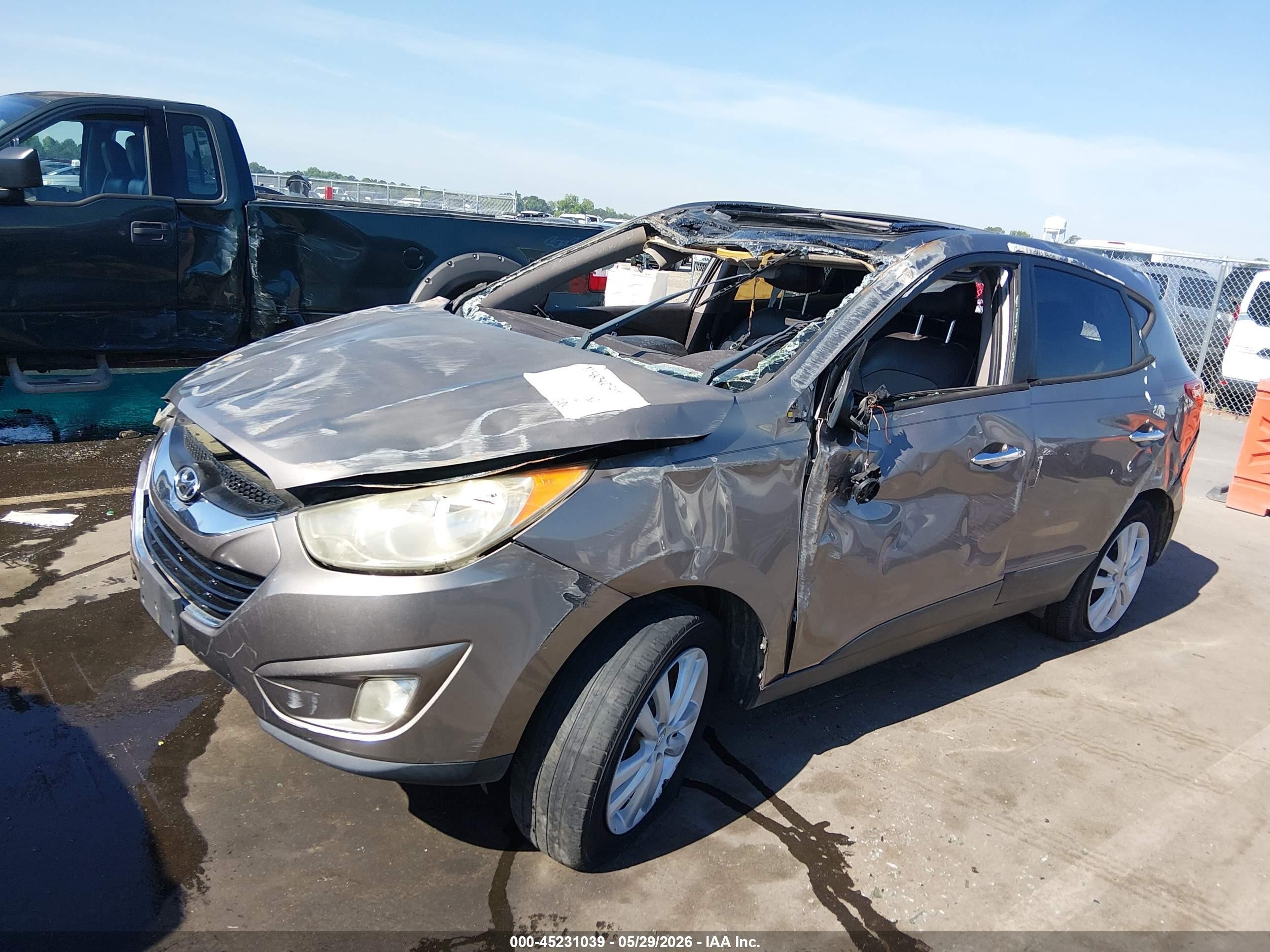 2012 Hyundai Tucson Limited Brown vin: KM8JUCAC8CU538005