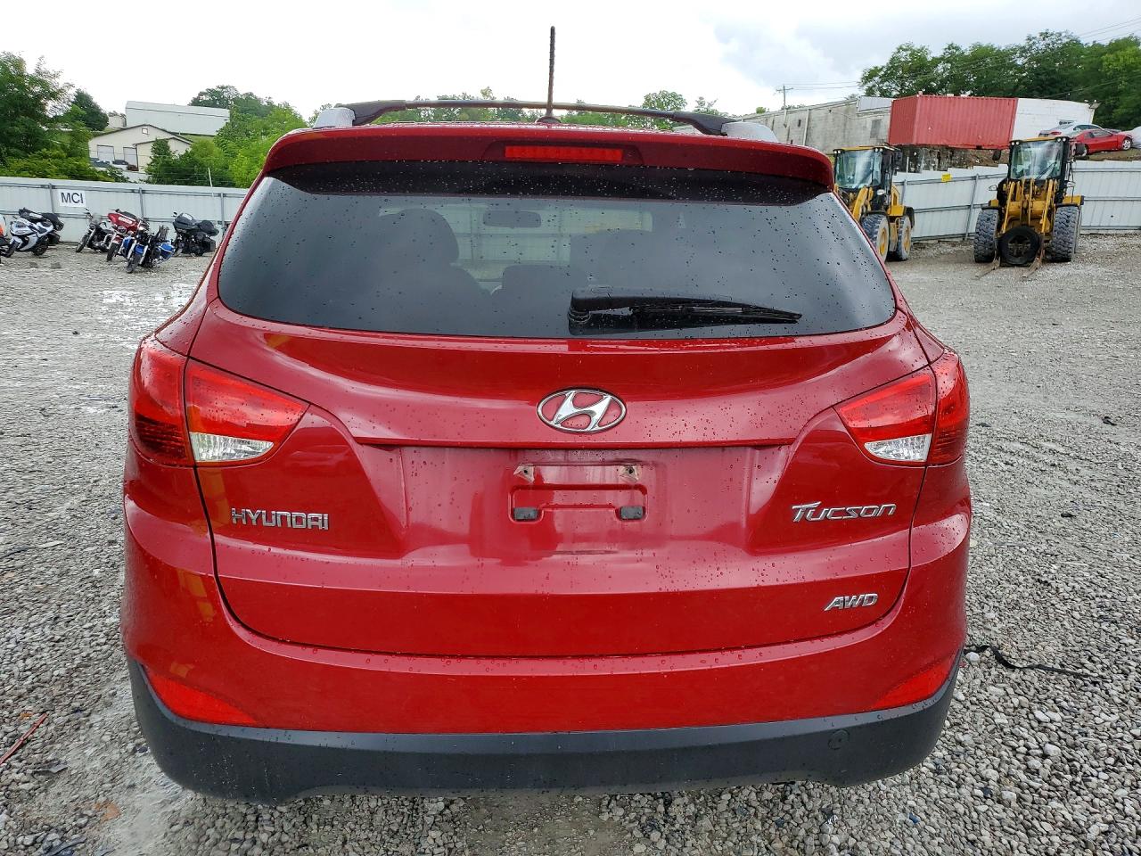 2012 Hyundai Tucson Gls Red vin: KM8JUCAC8CU545102