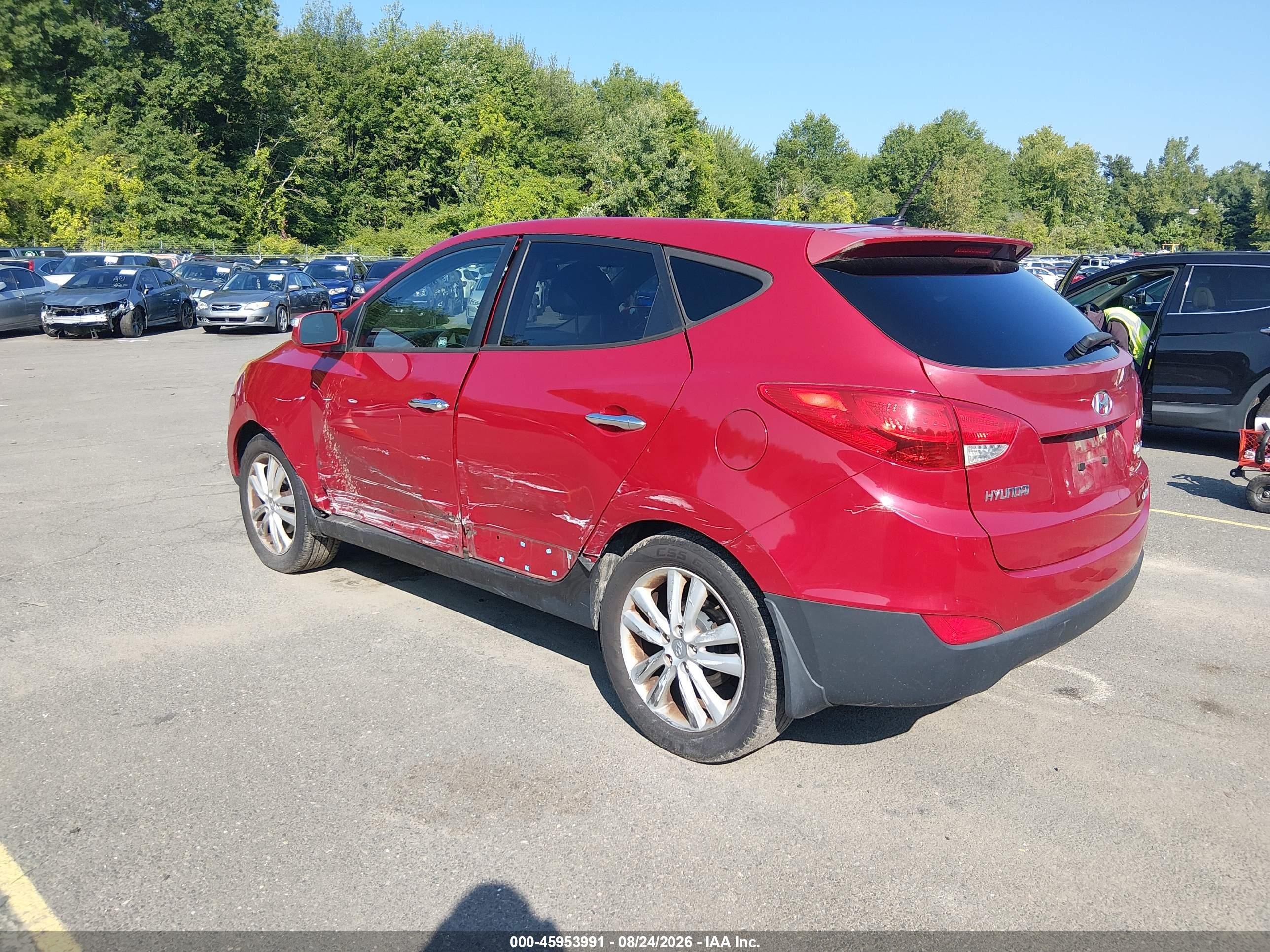 2012 Hyundai Tucson Limited Red vin: KM8JUCAC8CU545424