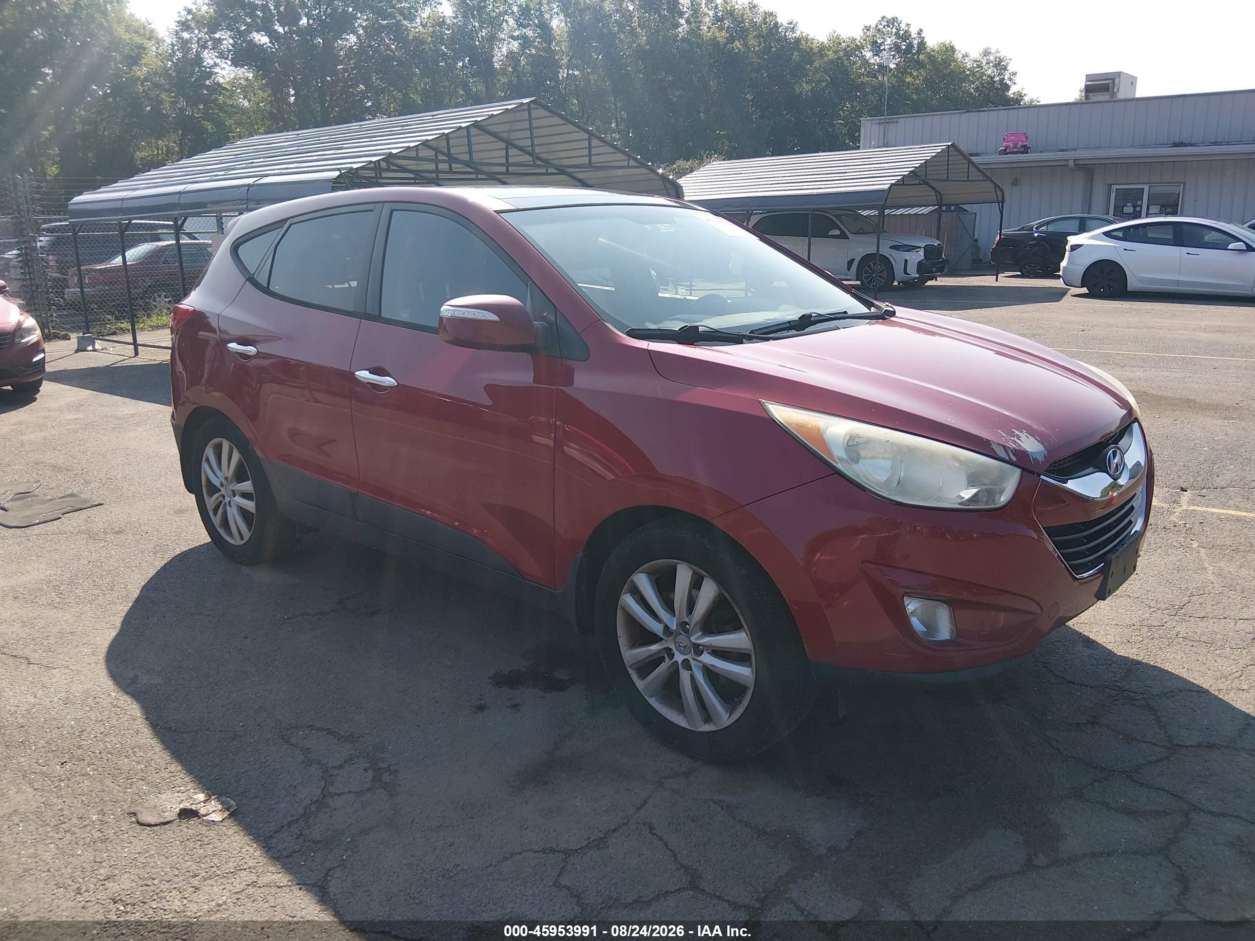 2012 Hyundai Tucson Limited Red vin: KM8JUCAC8CU545424