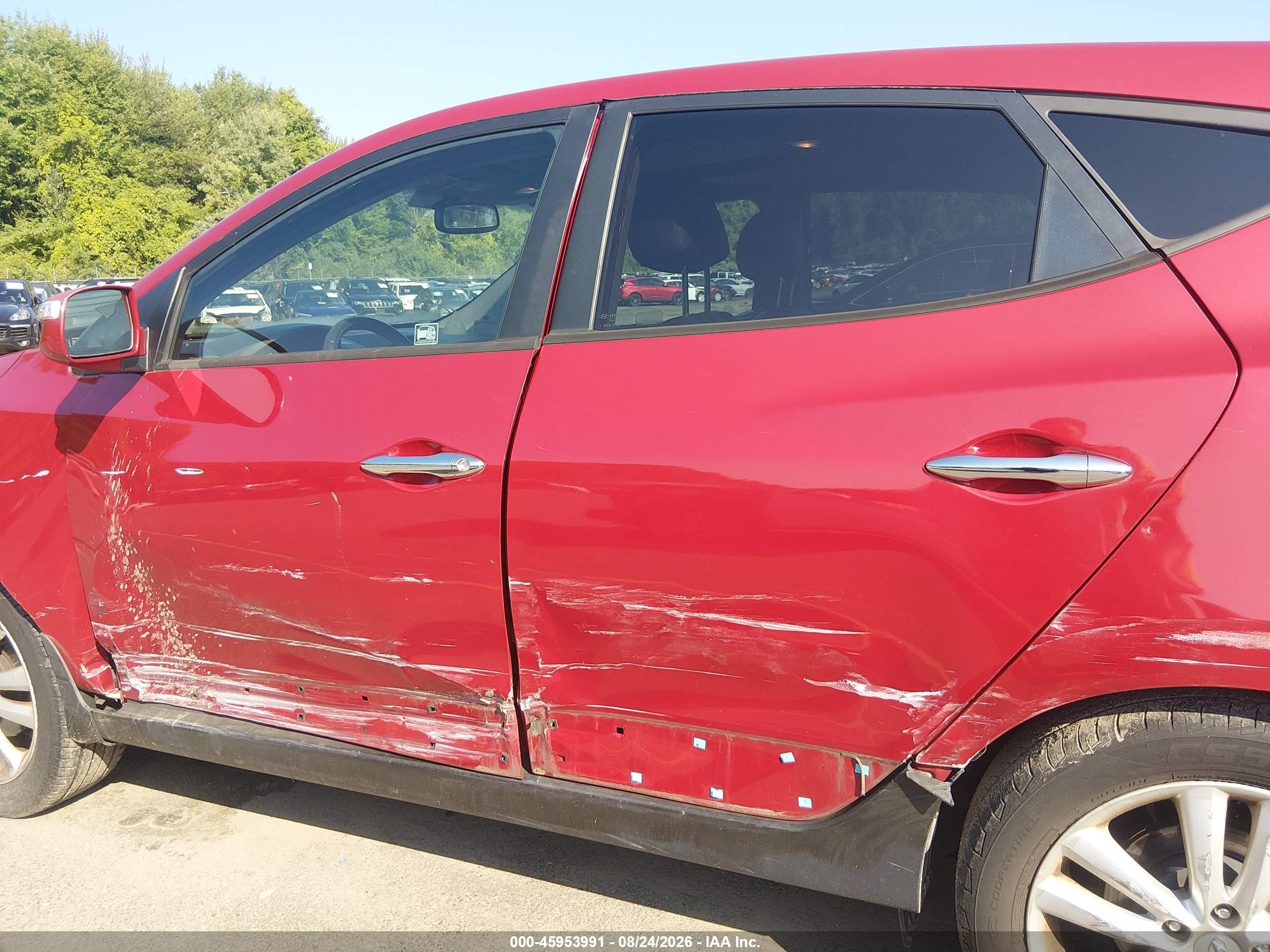2012 Hyundai Tucson Limited Red vin: KM8JUCAC8CU545424