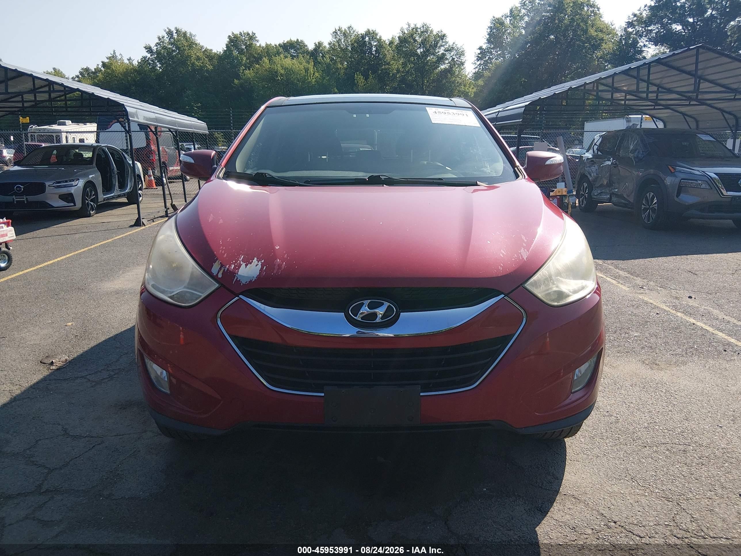2012 Hyundai Tucson Limited Red vin: KM8JUCAC8CU545424