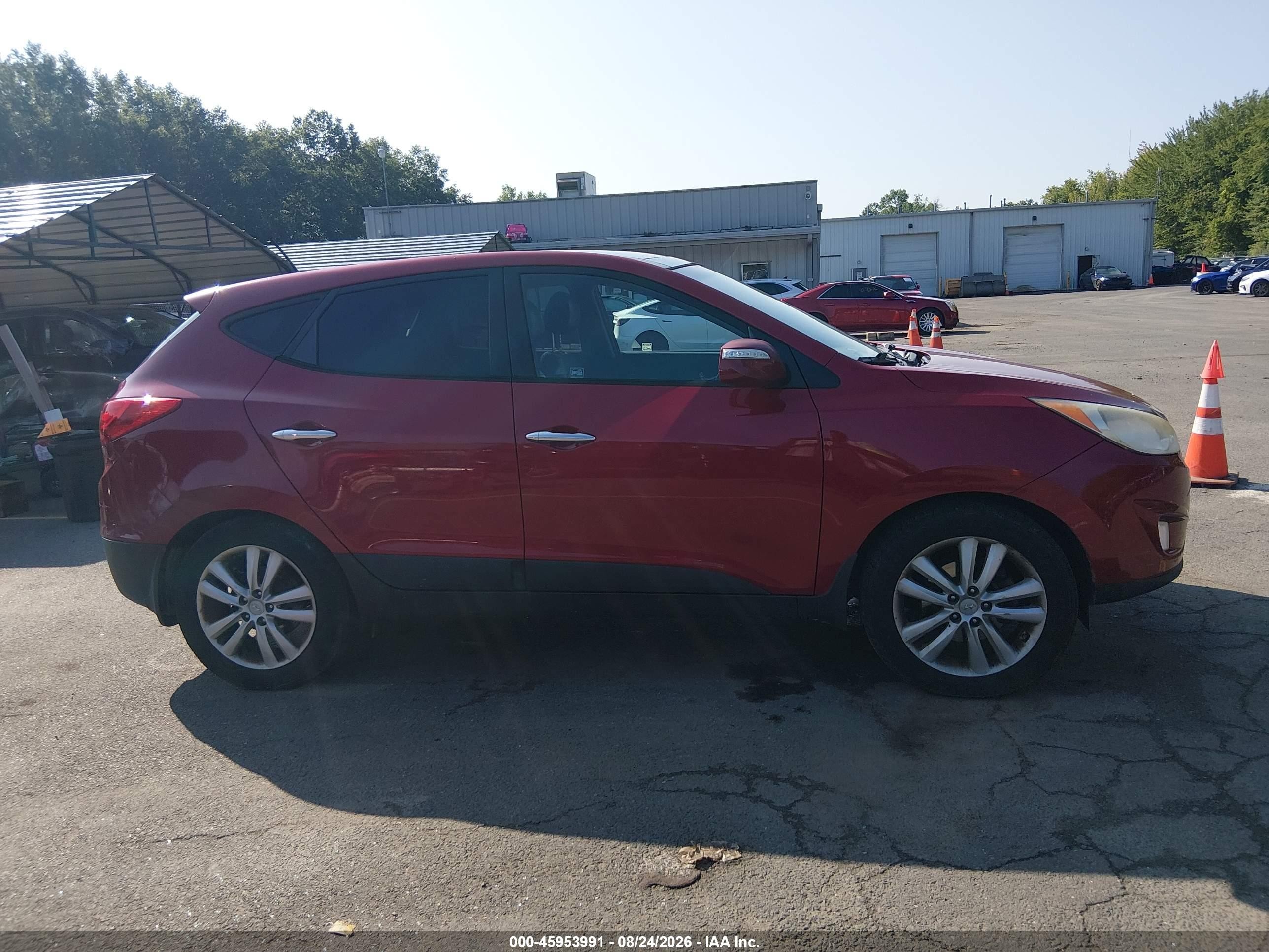 2012 Hyundai Tucson Limited Red vin: KM8JUCAC8CU545424