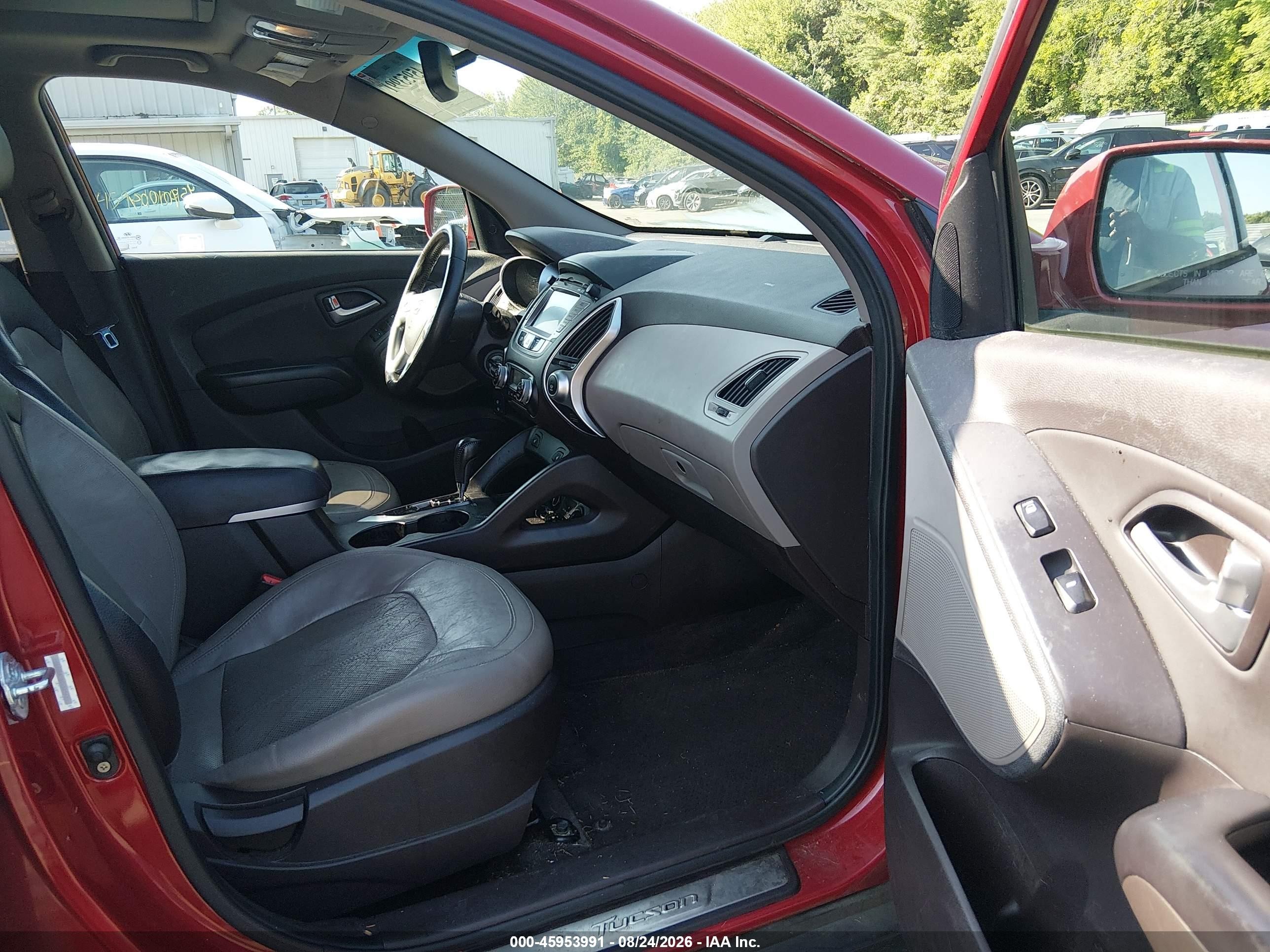 2012 Hyundai Tucson Limited Red vin: KM8JUCAC8CU545424