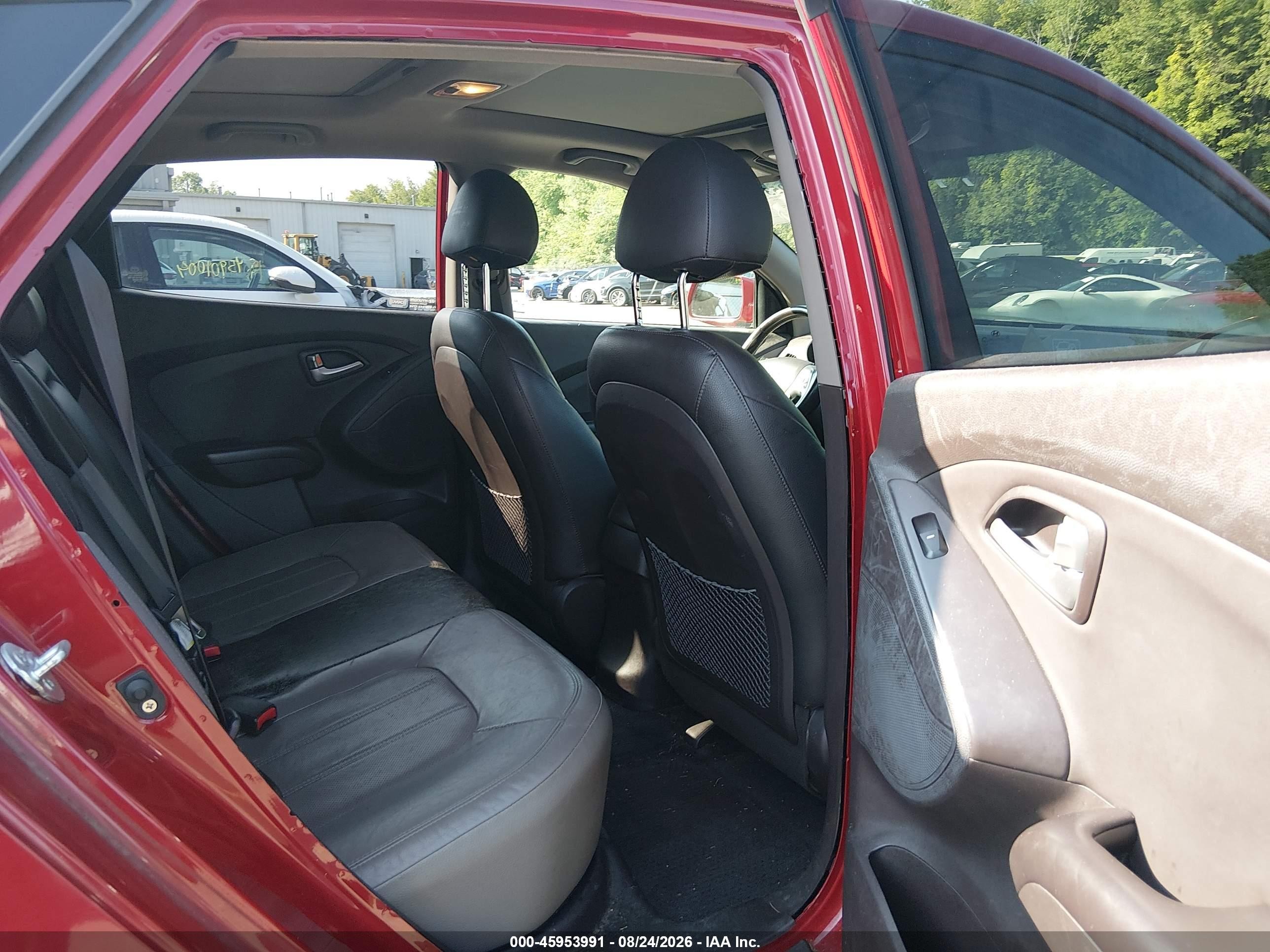 2012 Hyundai Tucson Limited Red vin: KM8JUCAC8CU545424