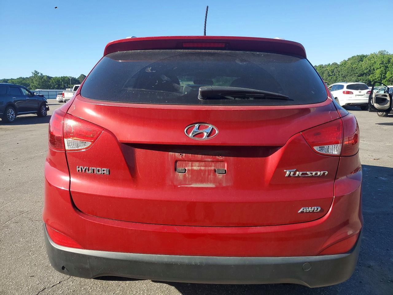 2013 Hyundai Tucson Gls Red vin: KM8JUCAC8DU558658