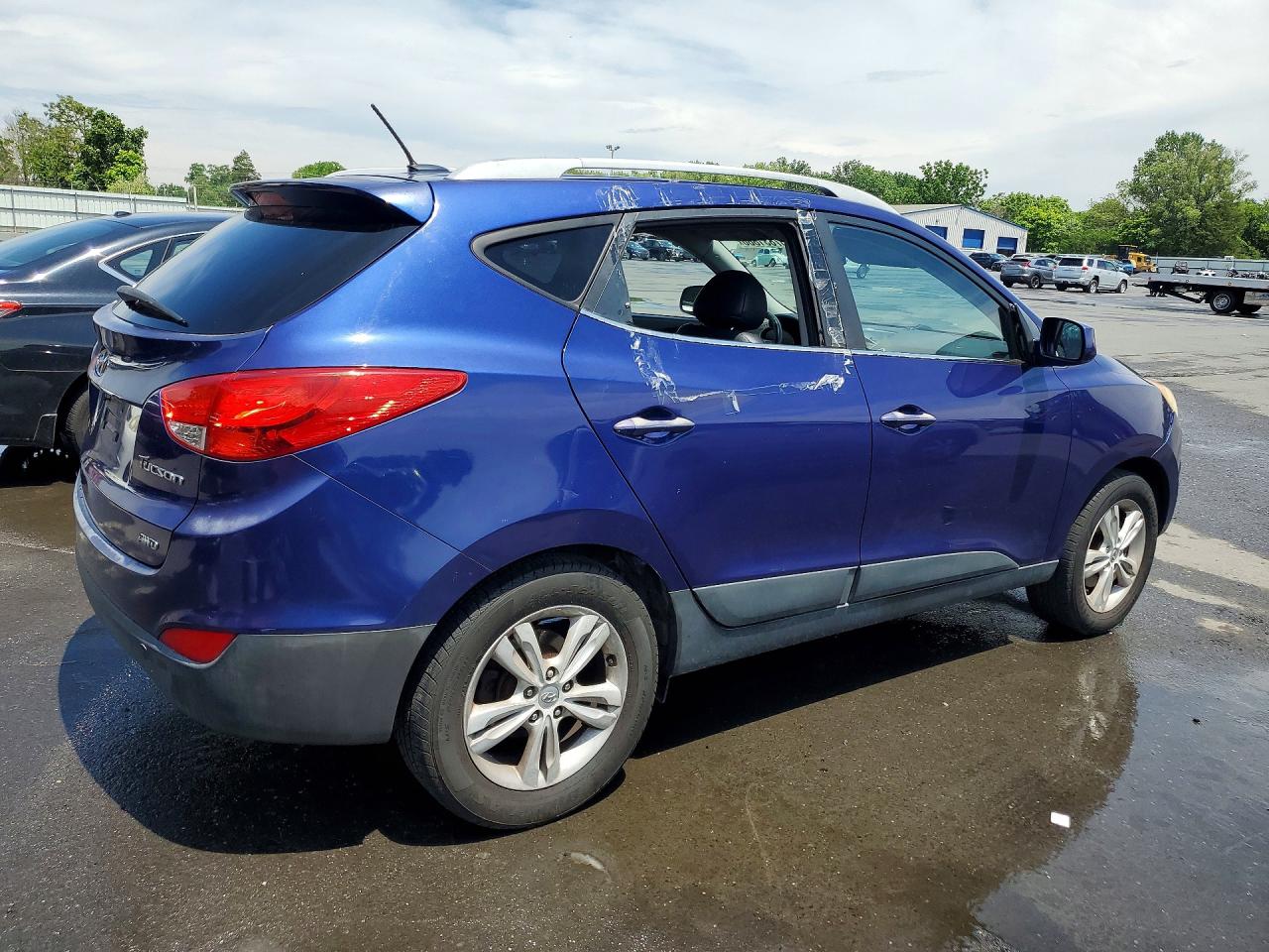 2010 Hyundai Tucson Gls Blue vin: KM8JUCAC9AU041946