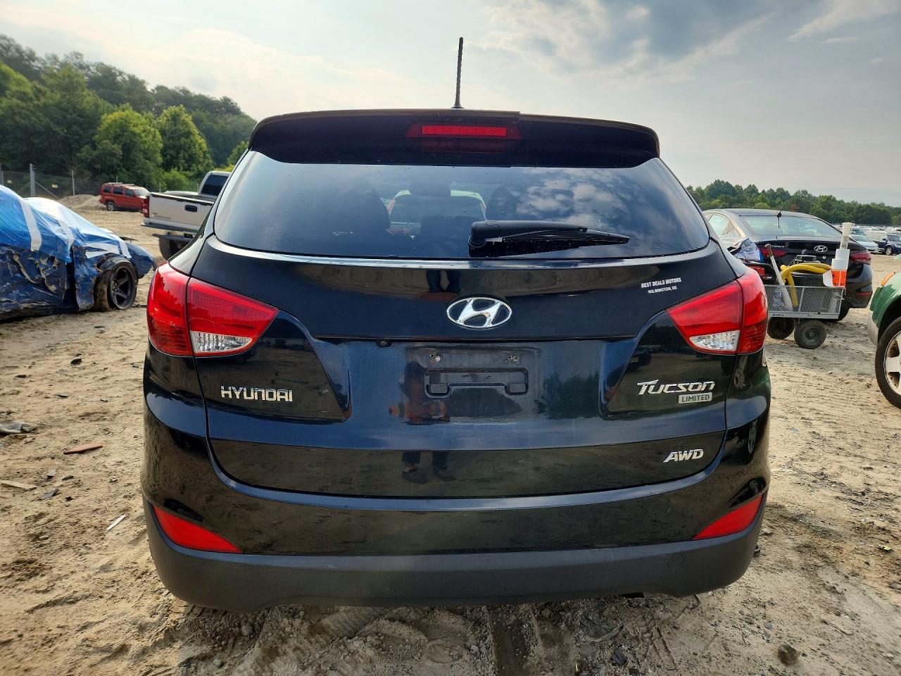 2011 Hyundai Tucson Limited Black vin: KM8JUCAC9BU133172