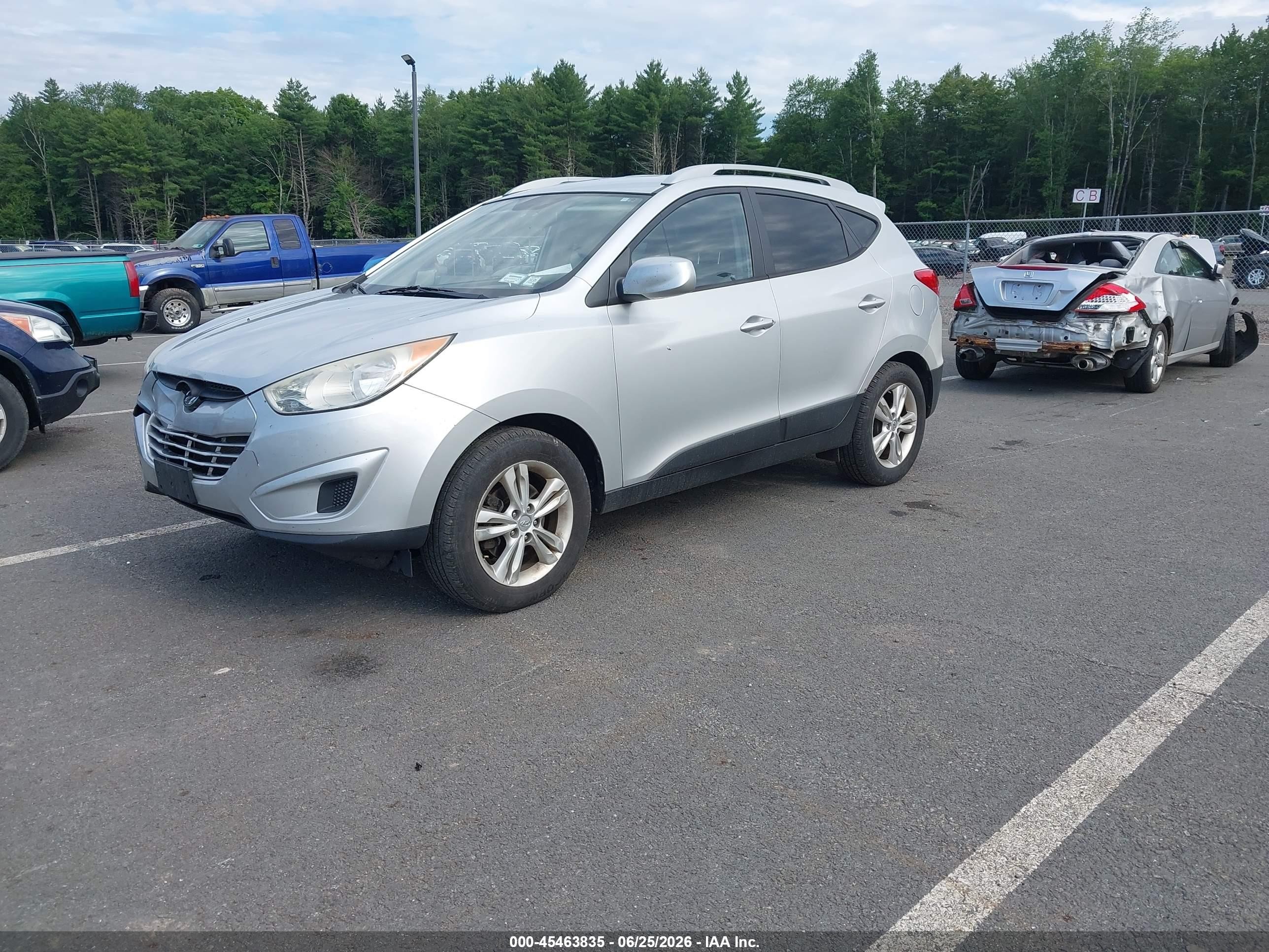 2011 Hyundai Tucson Gls Silver vin: KM8JUCAC9BU207660