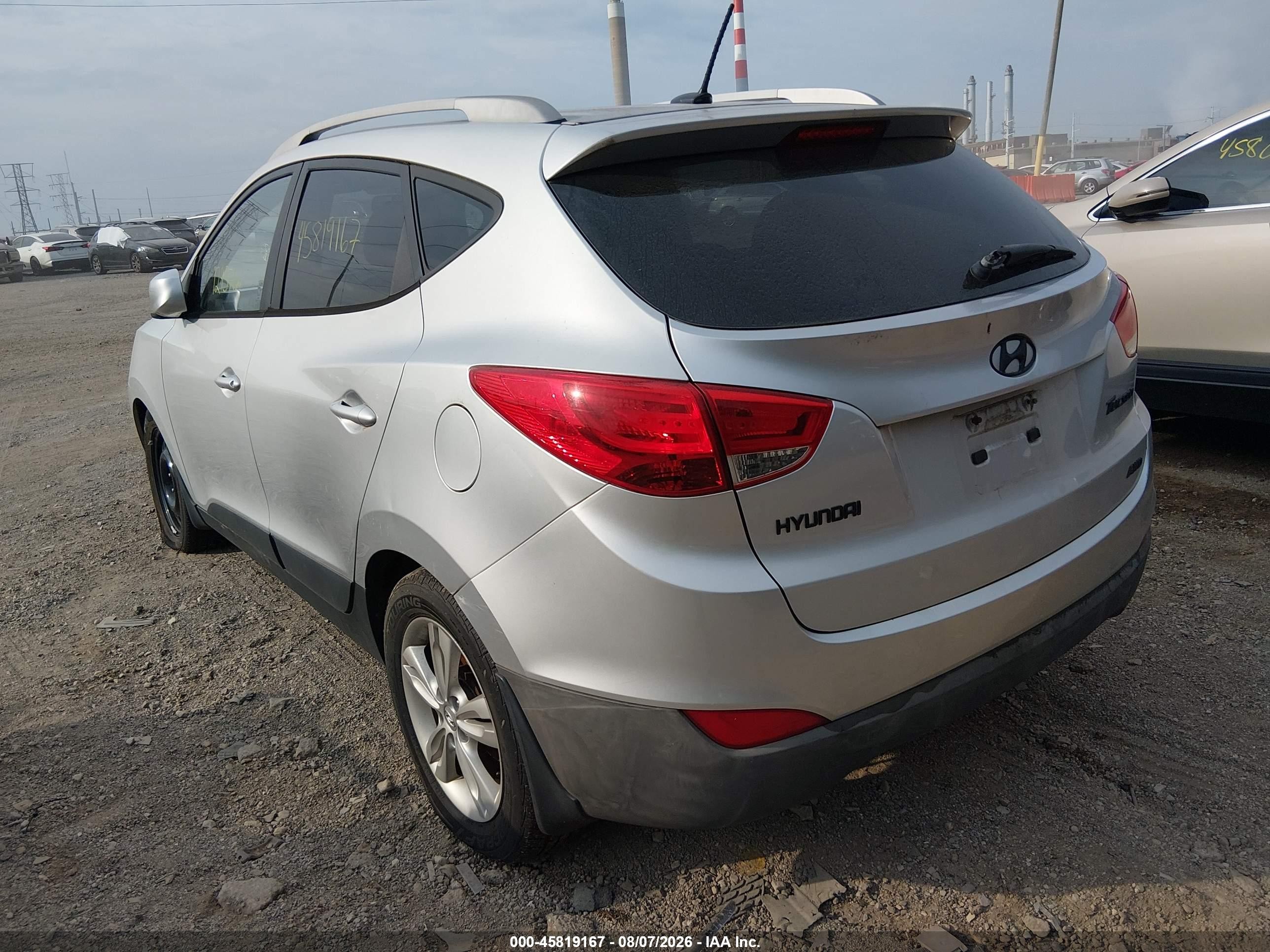 2011 Hyundai Tucson Gls Silver vin: KM8JUCAC9BU264814