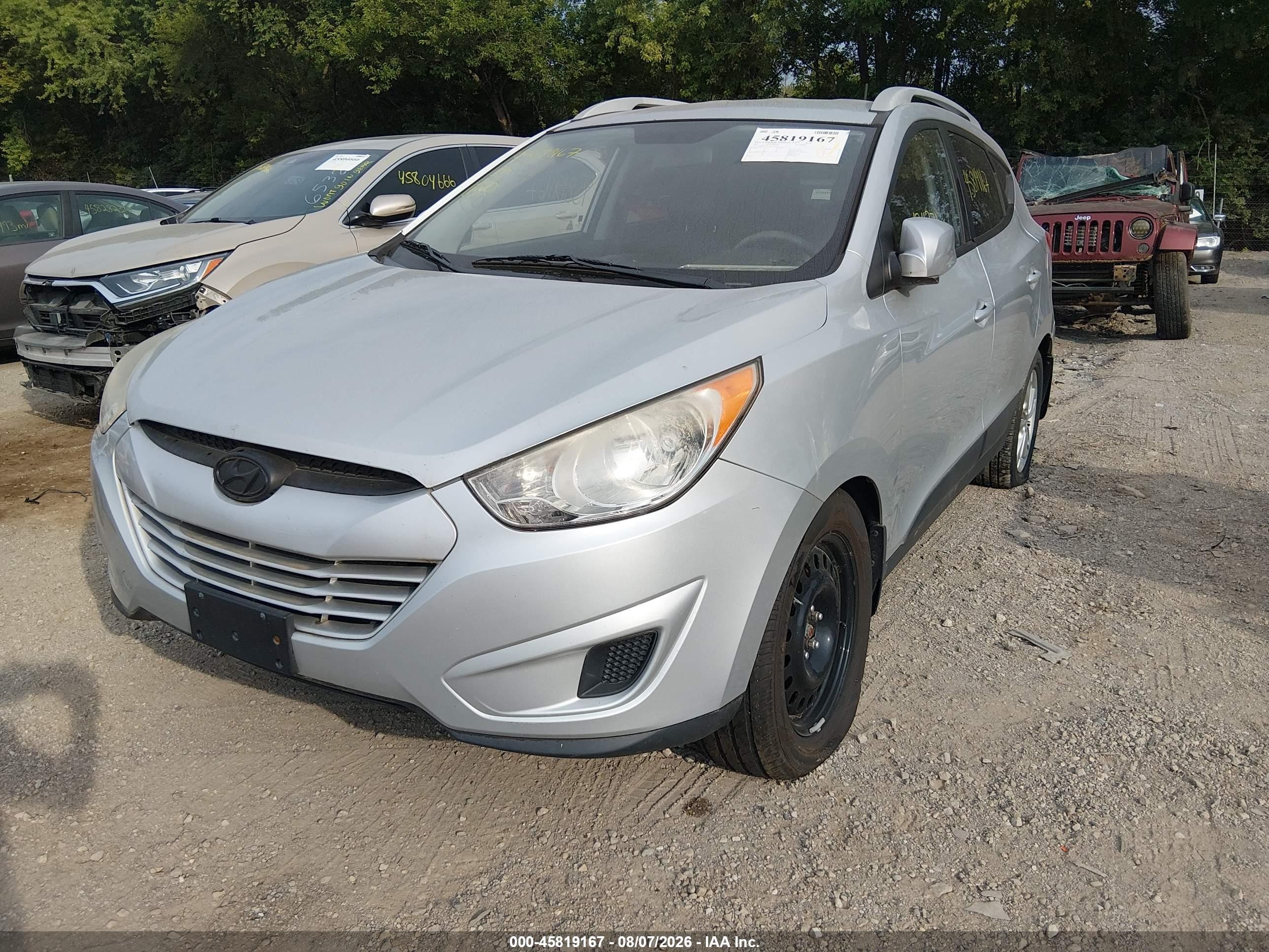 2011 Hyundai Tucson Gls Silver vin: KM8JUCAC9BU264814