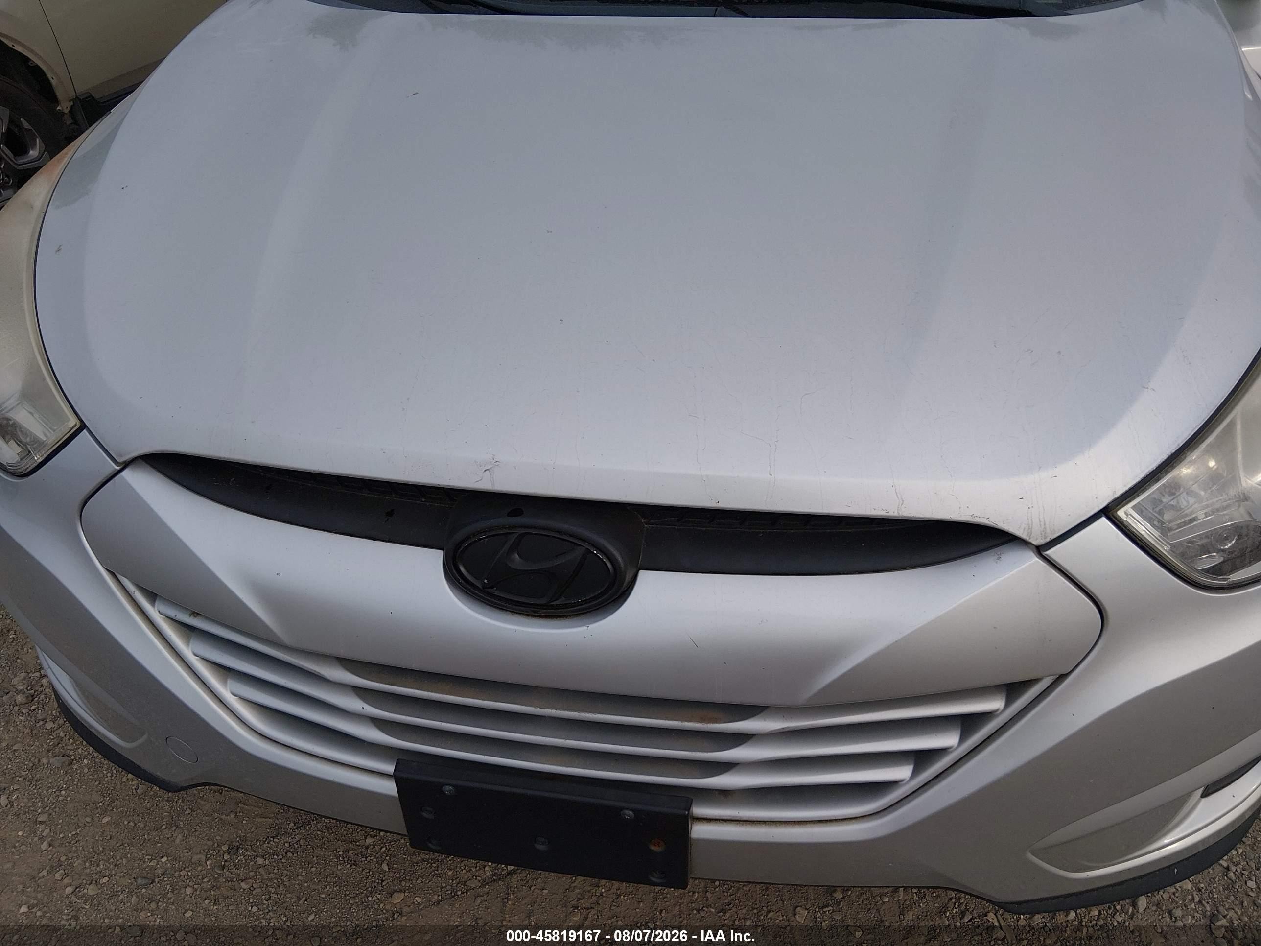 2011 Hyundai Tucson Gls Silver vin: KM8JUCAC9BU264814