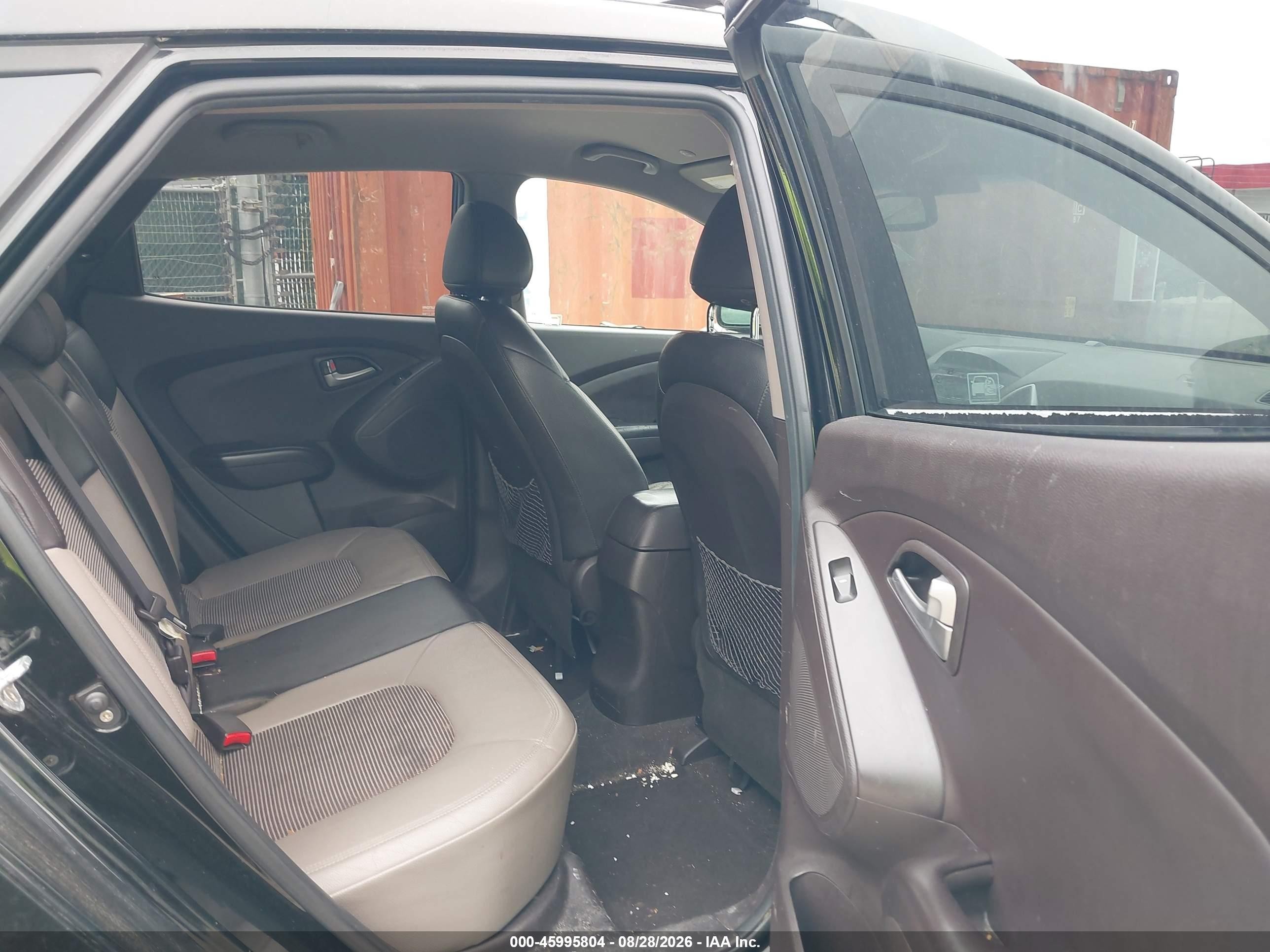 2012 Hyundai Tucson Gls Black vin: KM8JUCAC9CU350836