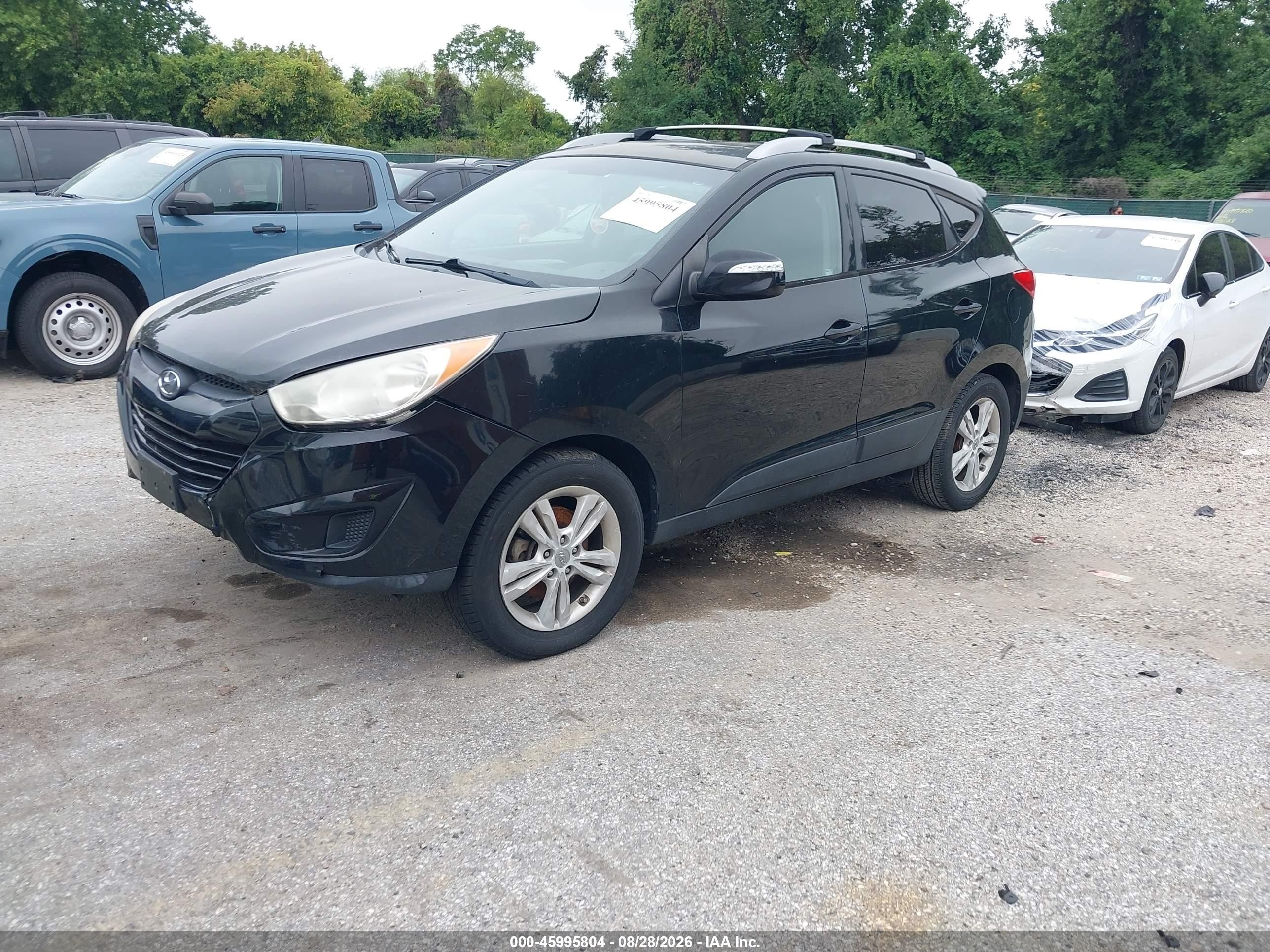 2012 Hyundai Tucson Gls Black vin: KM8JUCAC9CU350836
