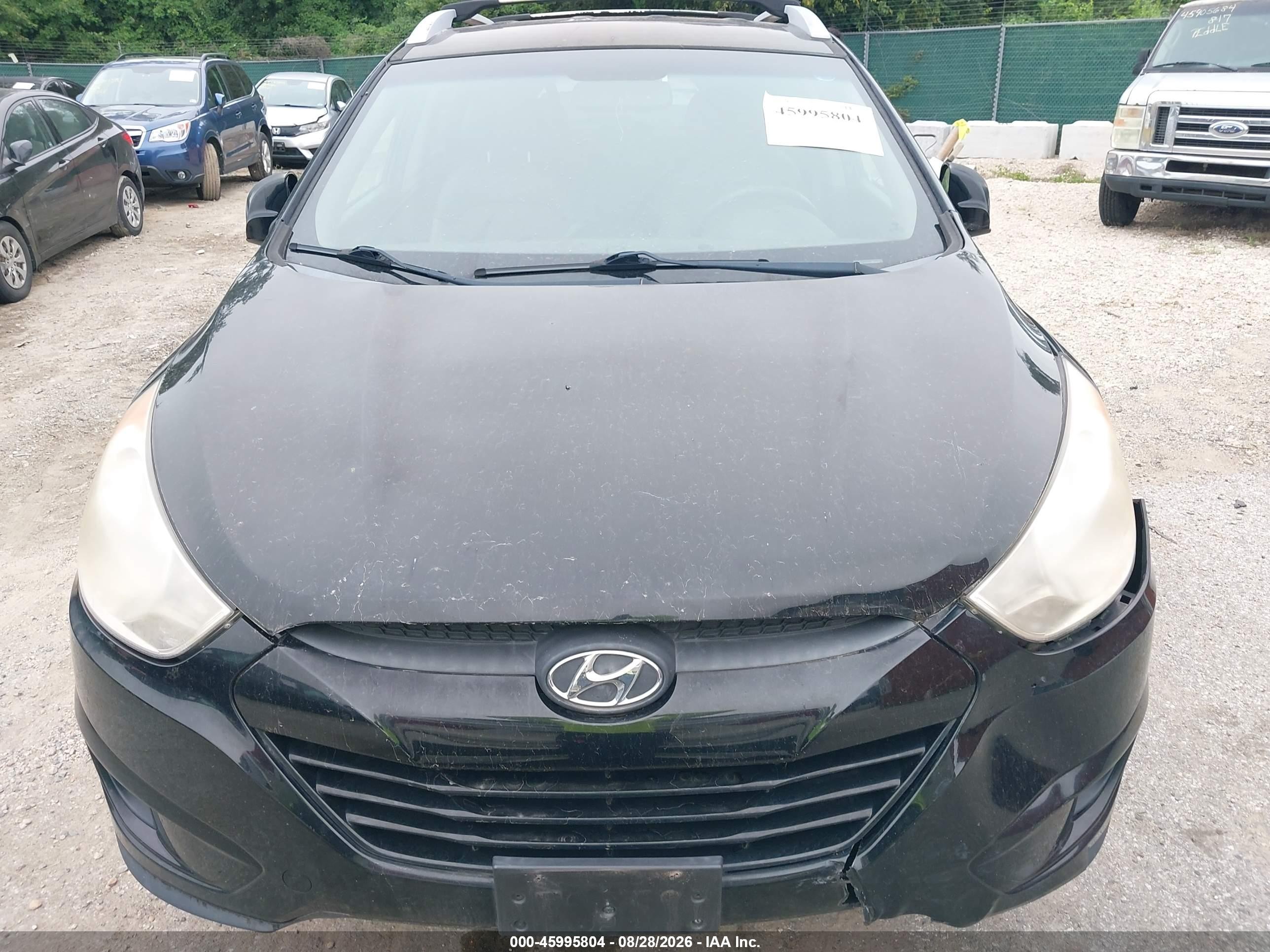 2012 Hyundai Tucson Gls Black vin: KM8JUCAC9CU350836