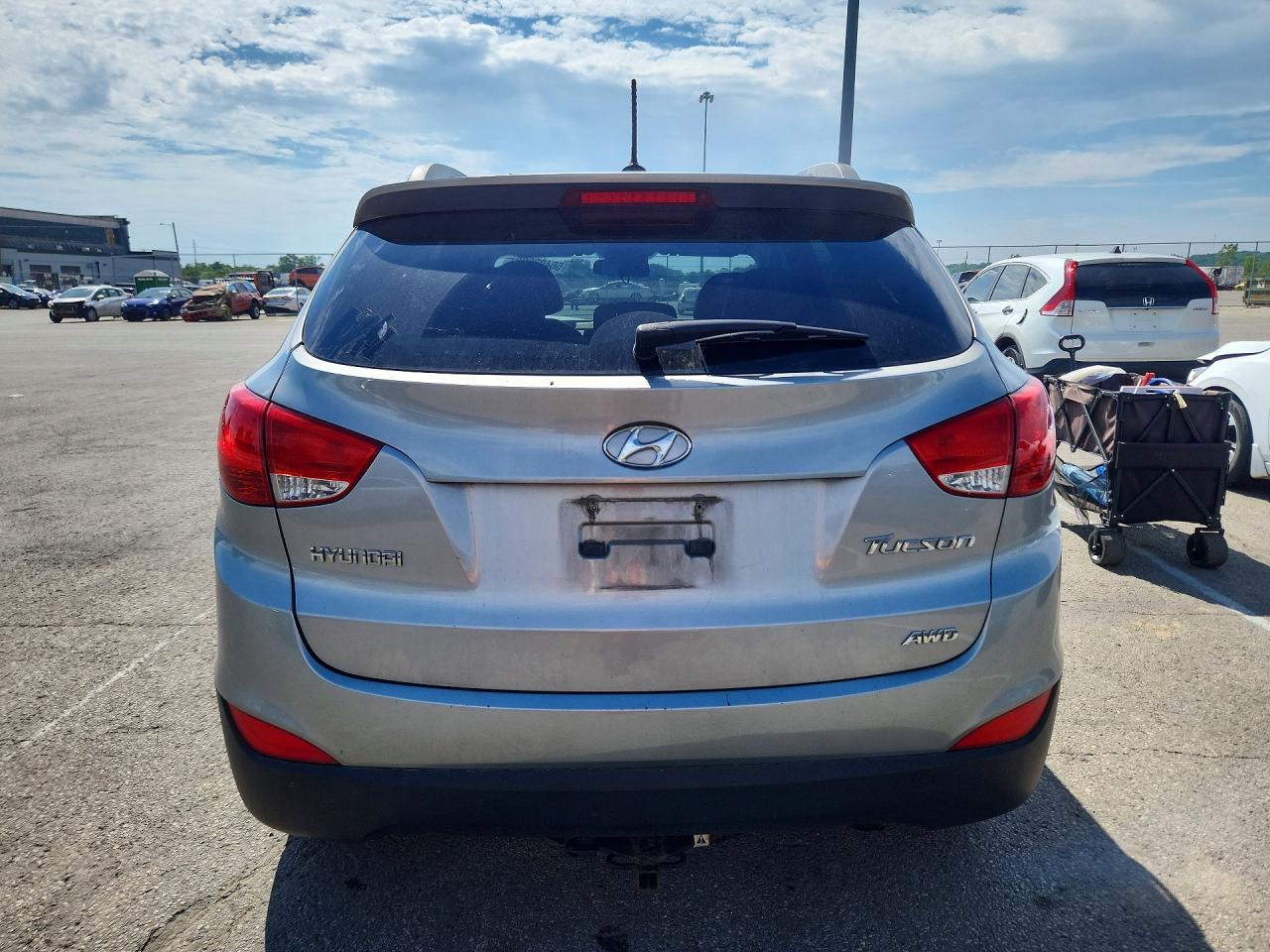 2012 Hyundai Tucson Gls Gray vin: KM8JUCAC9CU352585