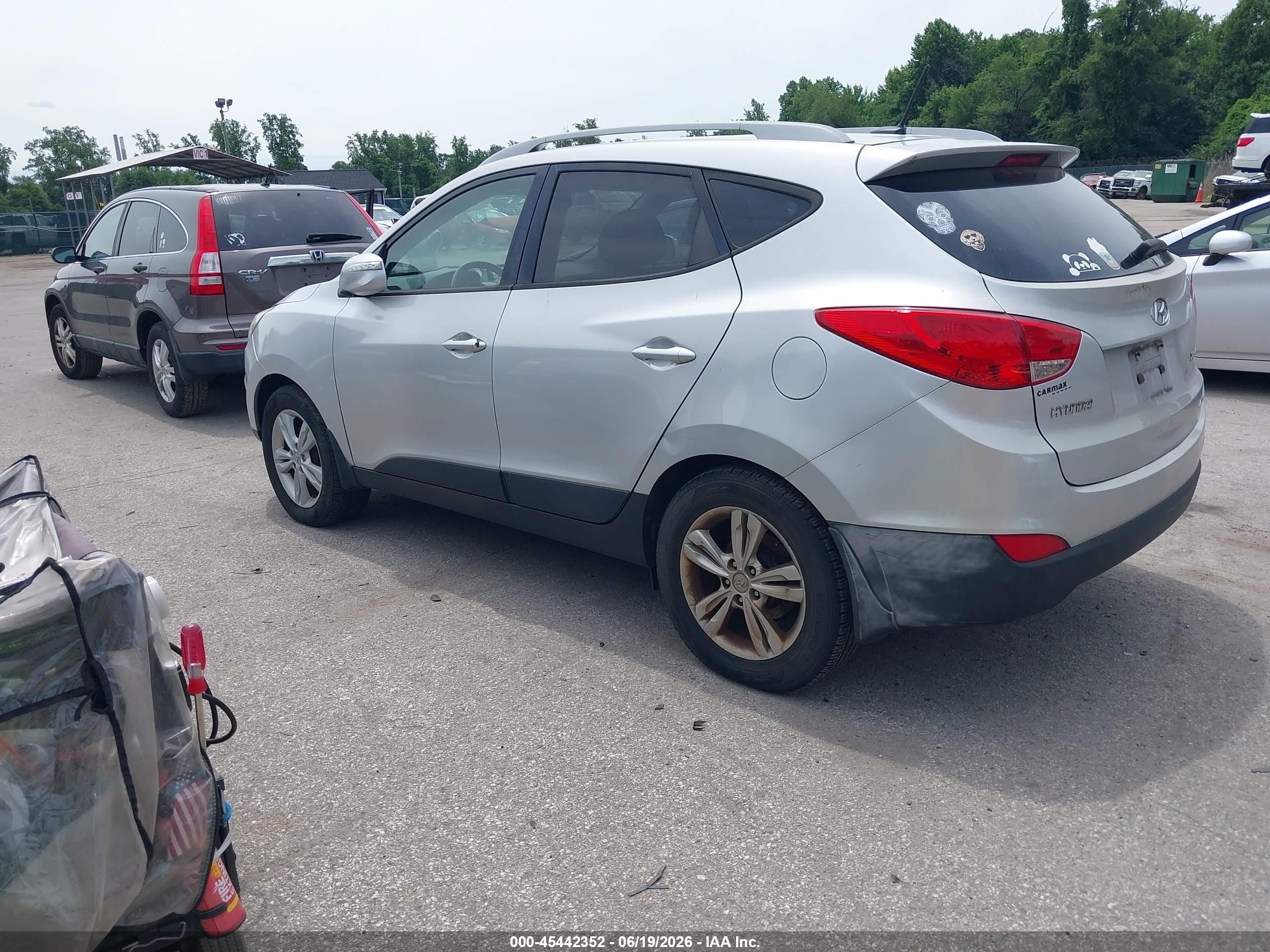 2012 Hyundai Tucson Gls Silver vin: KM8JUCAC9CU416334