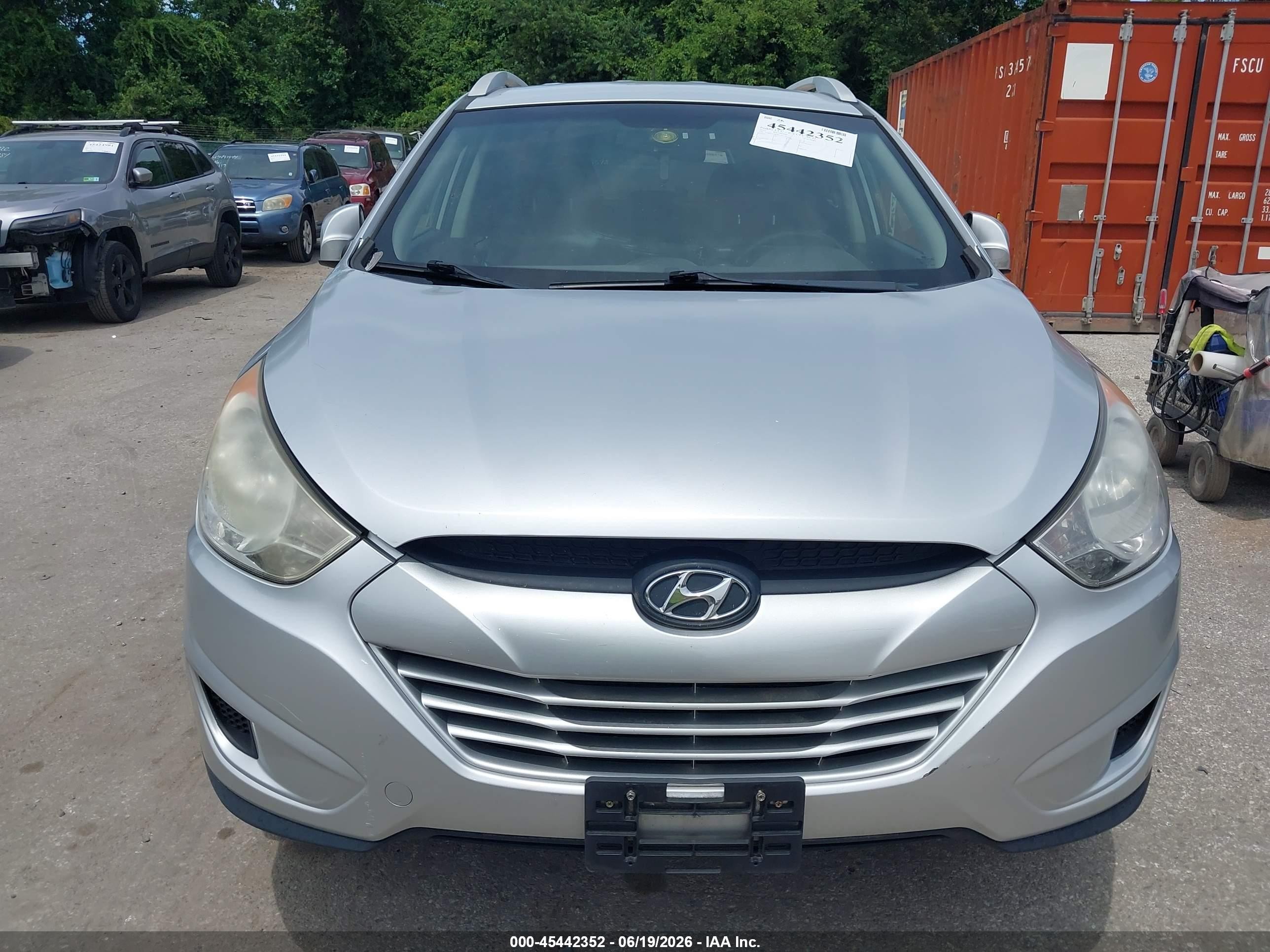 2012 Hyundai Tucson Gls Silver vin: KM8JUCAC9CU416334