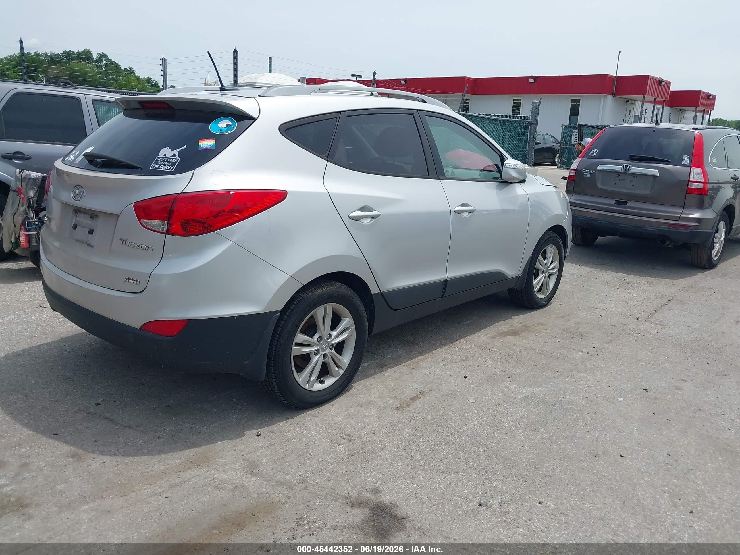 2012 Hyundai Tucson Gls Silver vin: KM8JUCAC9CU416334